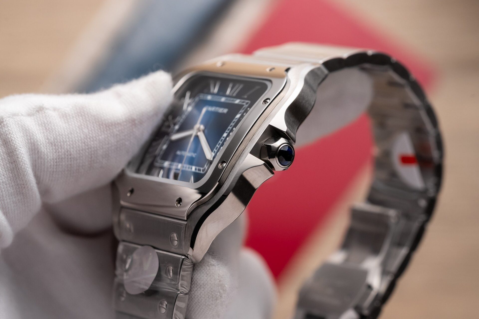 Cartier Santos De Cartier WSSA0013 Replica Wath Blue Dial BV Factory 39.8mm - Soul Replicas