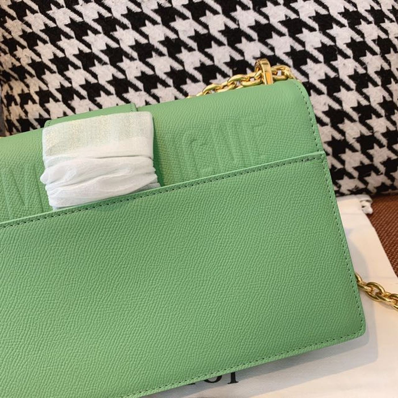 Christian Dior 30 Montaigne Chained Bag Deep Mint Green Box For Women 24cm/9in CD - Soul Replicas