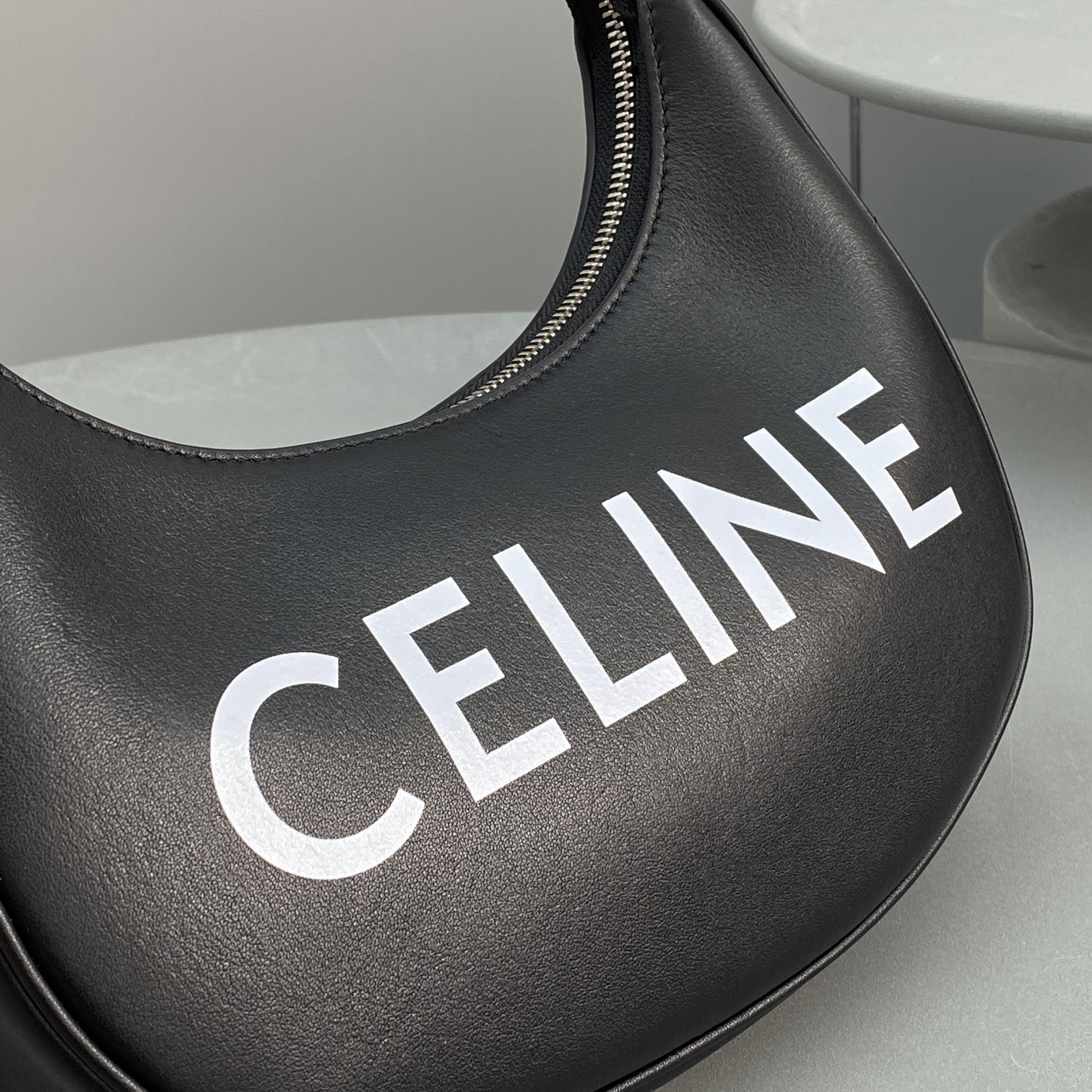 Celine Ava Bag With Celine Print Black For Women 9in/23.5cm  - Soul Replicas