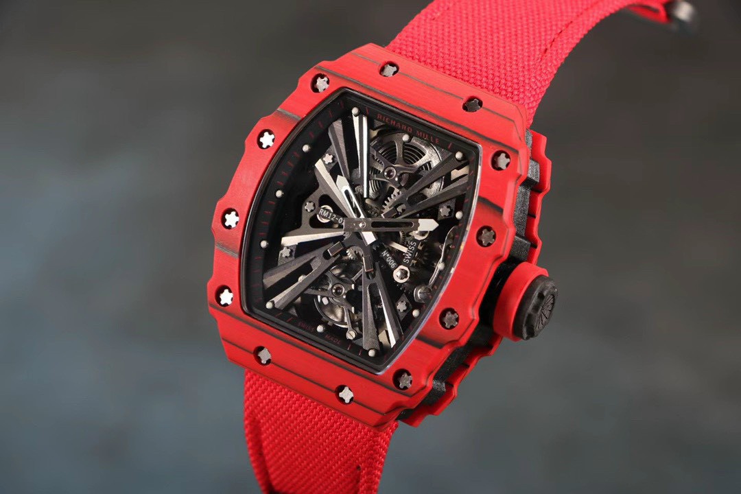 Richard Mille Best Replica Watch RM12-01 Tourbillon Carbon Red 40mm - Soul Replicas