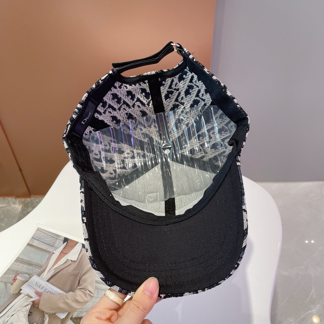 Christian Dior Jack Dior Baseball Cap White/Black Cap - Soul Replicas