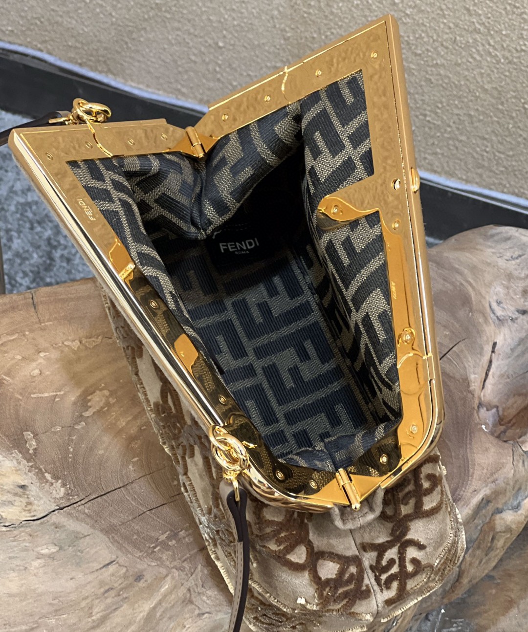 Fendi First Small Gray Bag For Woman 26cm/10in - Soul Replicas