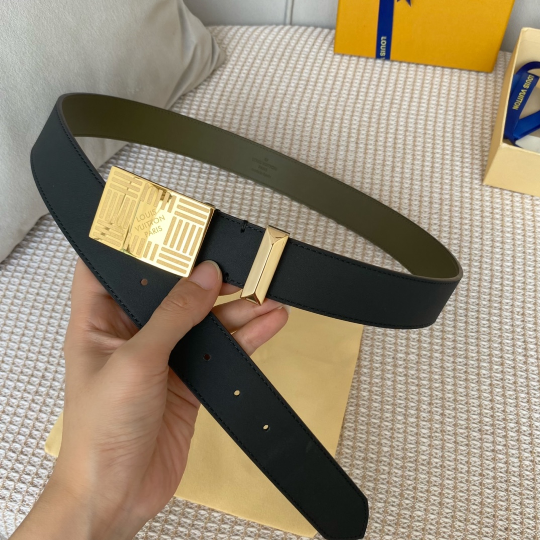 Louis Vuitton Metropole LV Belt Black LV Women Belt - Soul Replicas