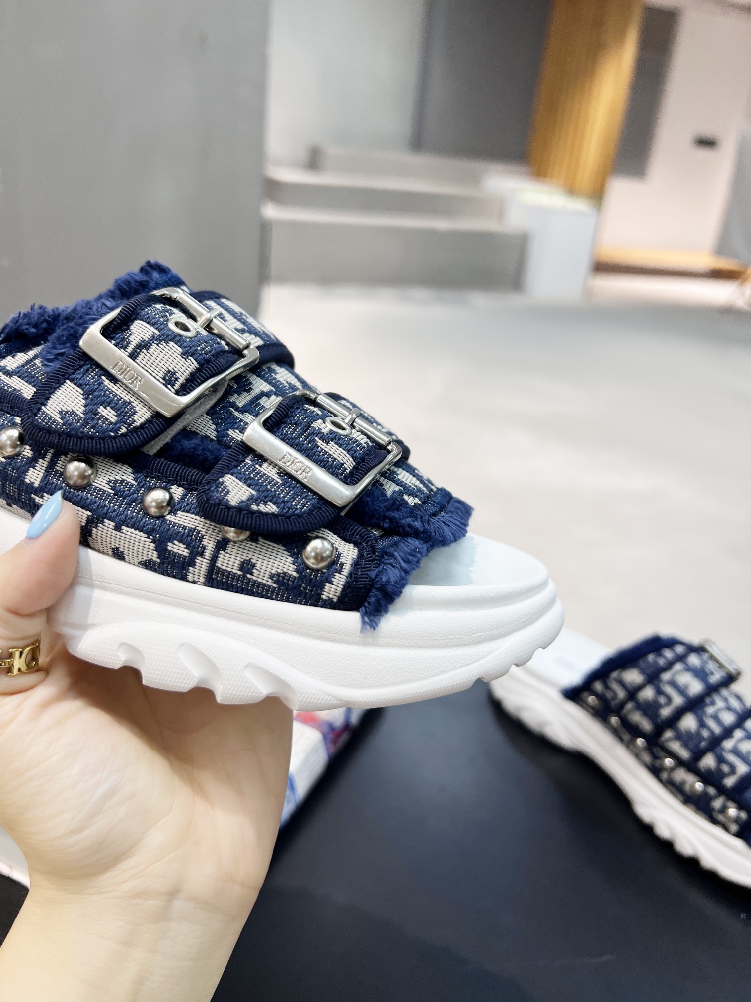 Christian Dior Women's D-Wander Slide Blue For Women CD - Soul Replicas