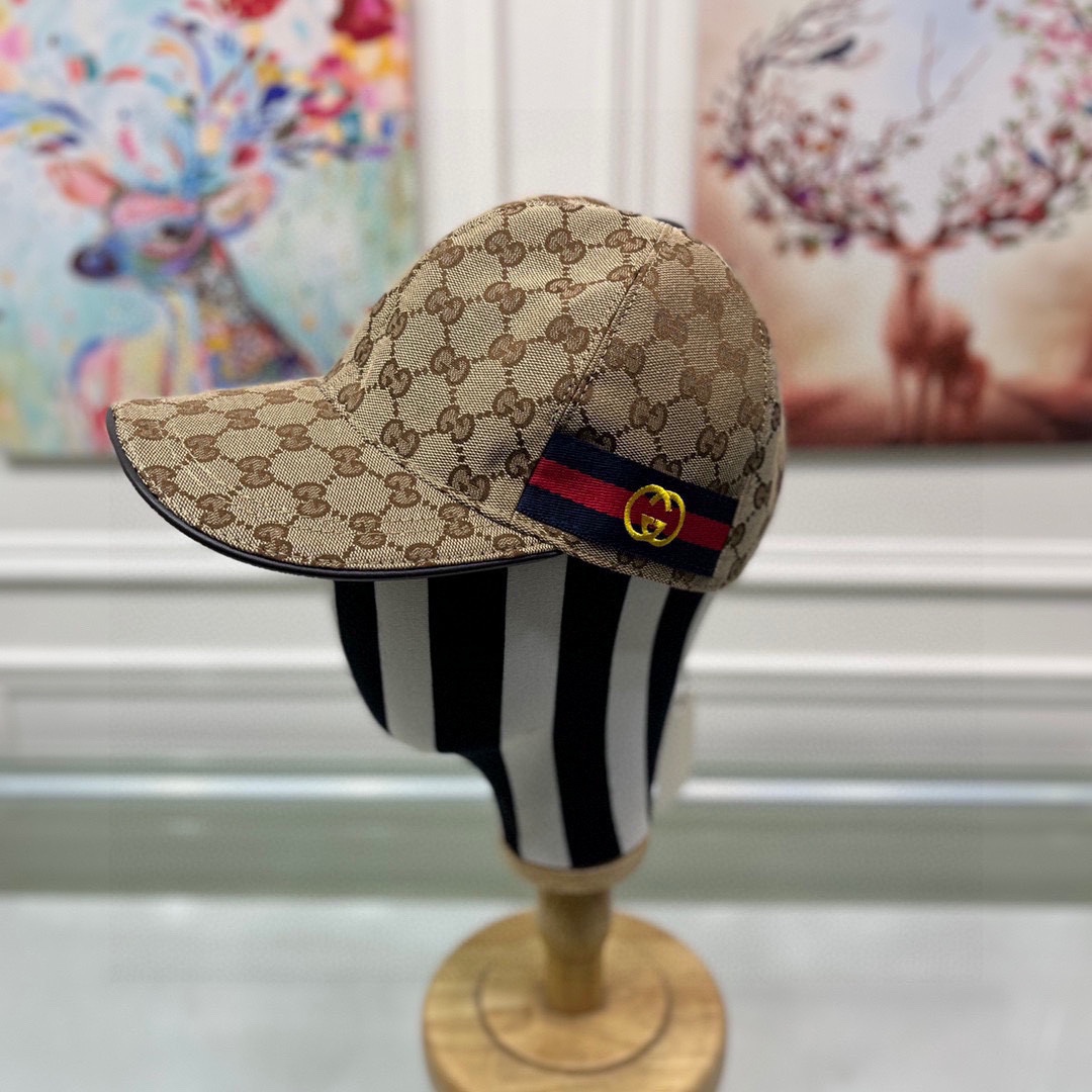 Gucci Canvas Baseball Cap Brown - Soul Replicas