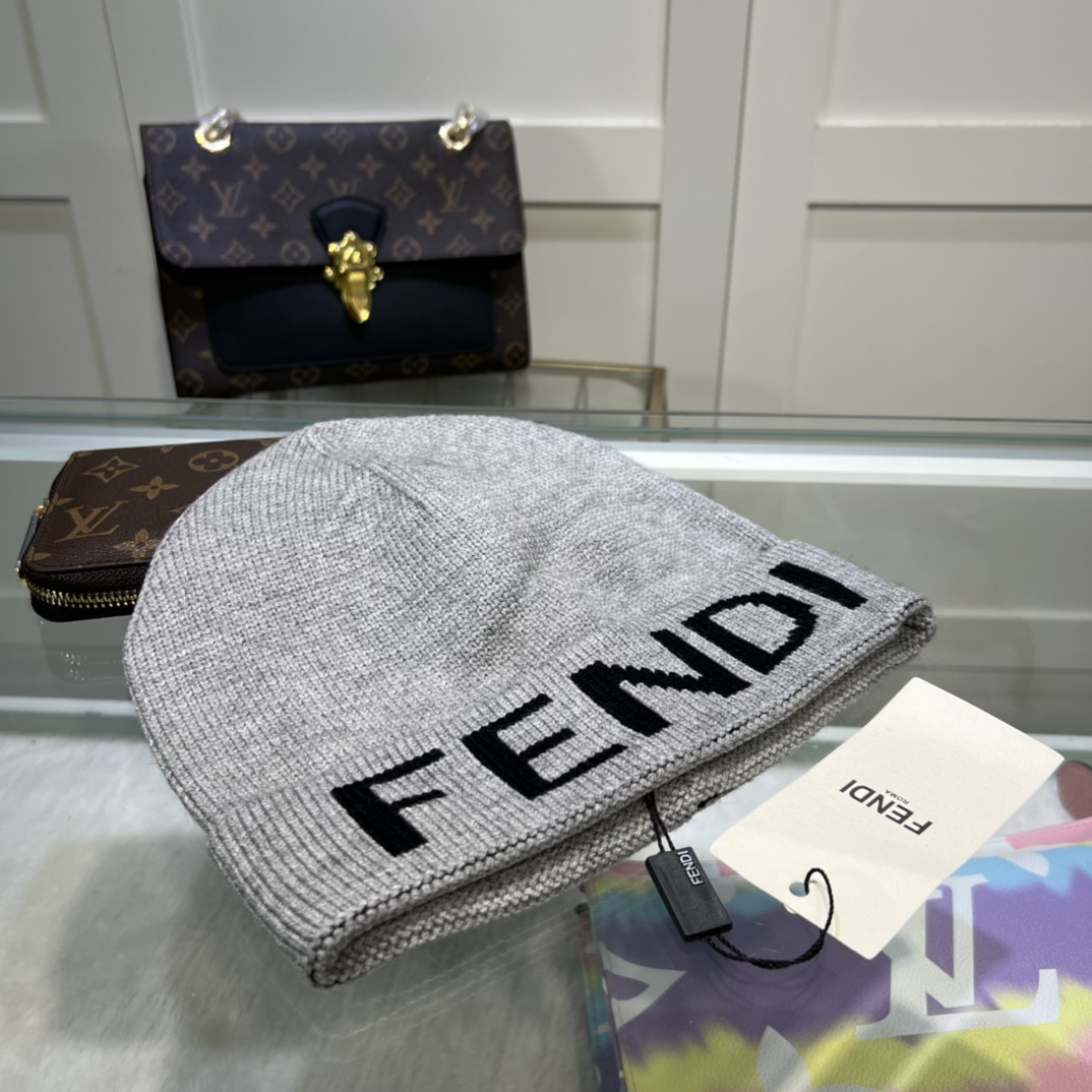 Fendi Beanie In Grey - Soul Replicas