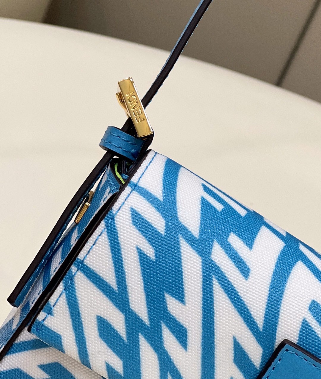 Fendi Mini Baguatte 1997 Blue Glazed Bag For Woman 19.5cm/7.5in - Soul Replicas