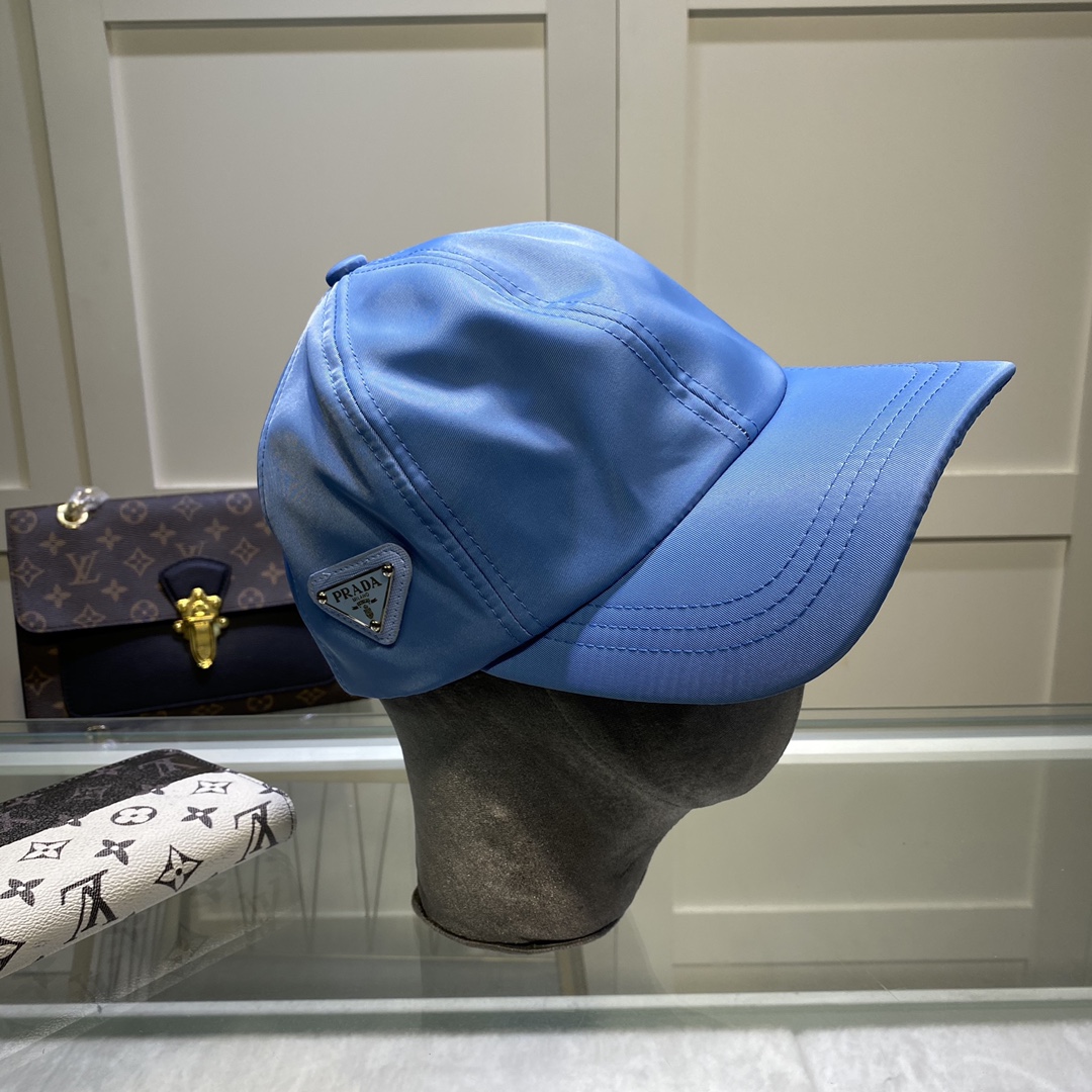 Prada Drill Baseball Cap Blue Prada Cap - Soul Replicas