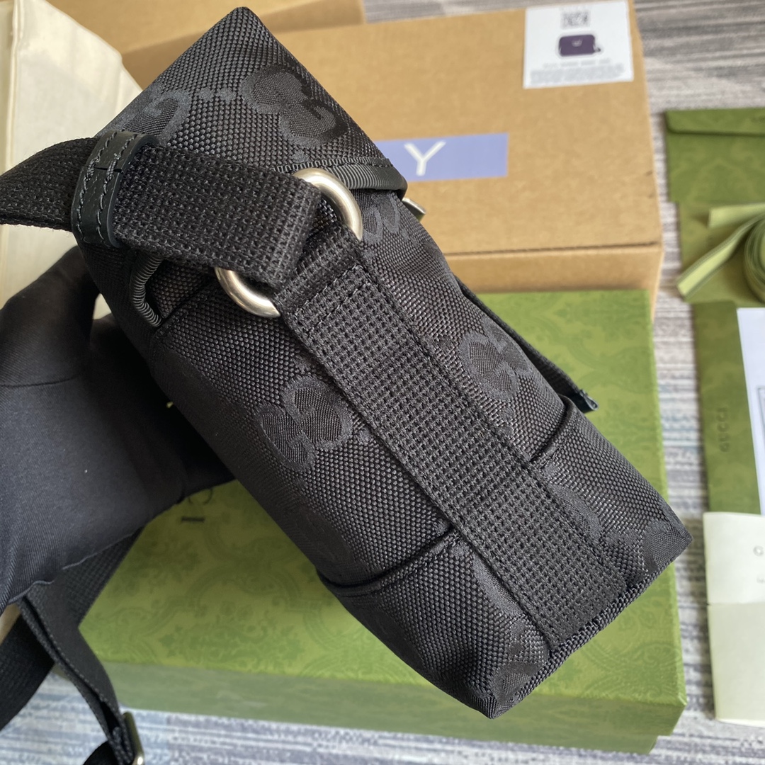 Gucci Off The Grid Messenger Bag Black Gucci ECONYL® For Men  7.3in/18.5cm Gucci 643858 H9HKN - Soul Replicas