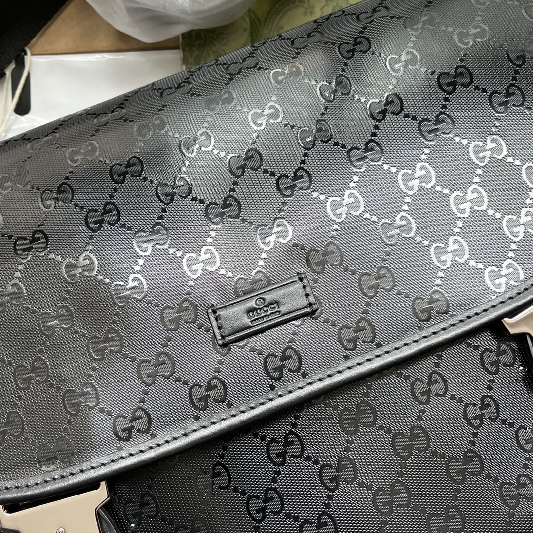 Gucci Imprime Medium Messenger Bag Black For Women. Women-s Bags 12in/30.5cm Gucci - Soul Replicas