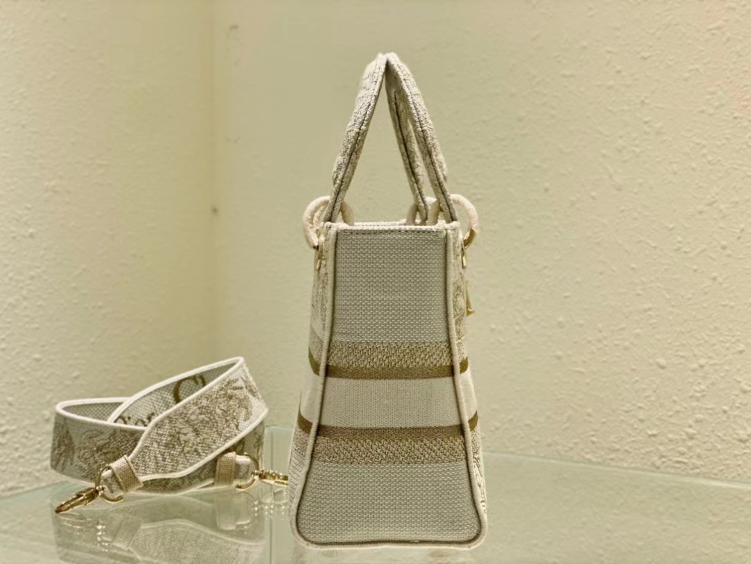 Christian Dior Medium Lady D-Lite Bag. Beige. For Women Women-s Handbags. Crossbody Bags. 24cm CD - Soul Replicas