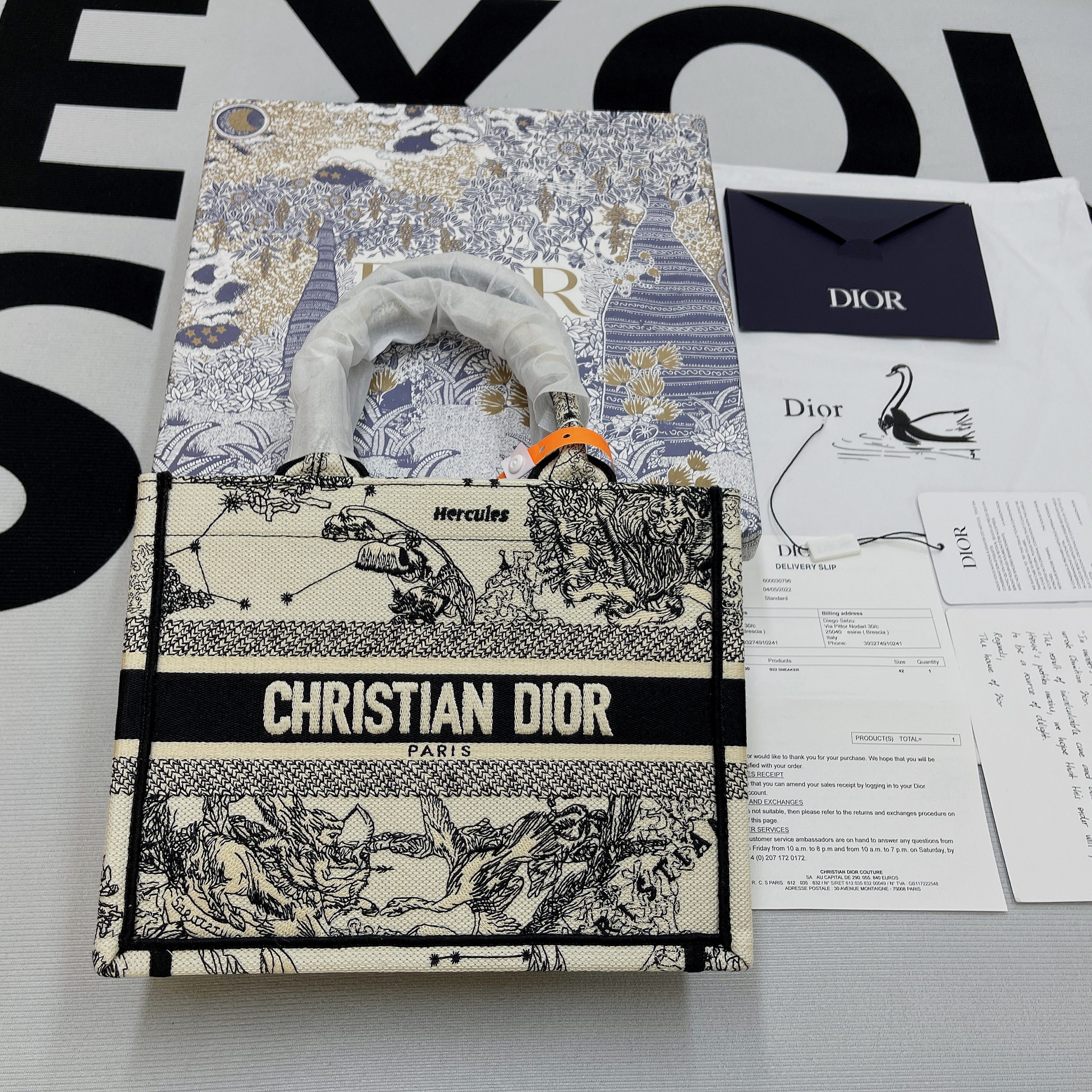 Christian Dior Small Dior Book Tote White. For Women. Women's Handbags 26.5cm/10.5in CD M1265ZRHZ_M941 - Soul Replicas