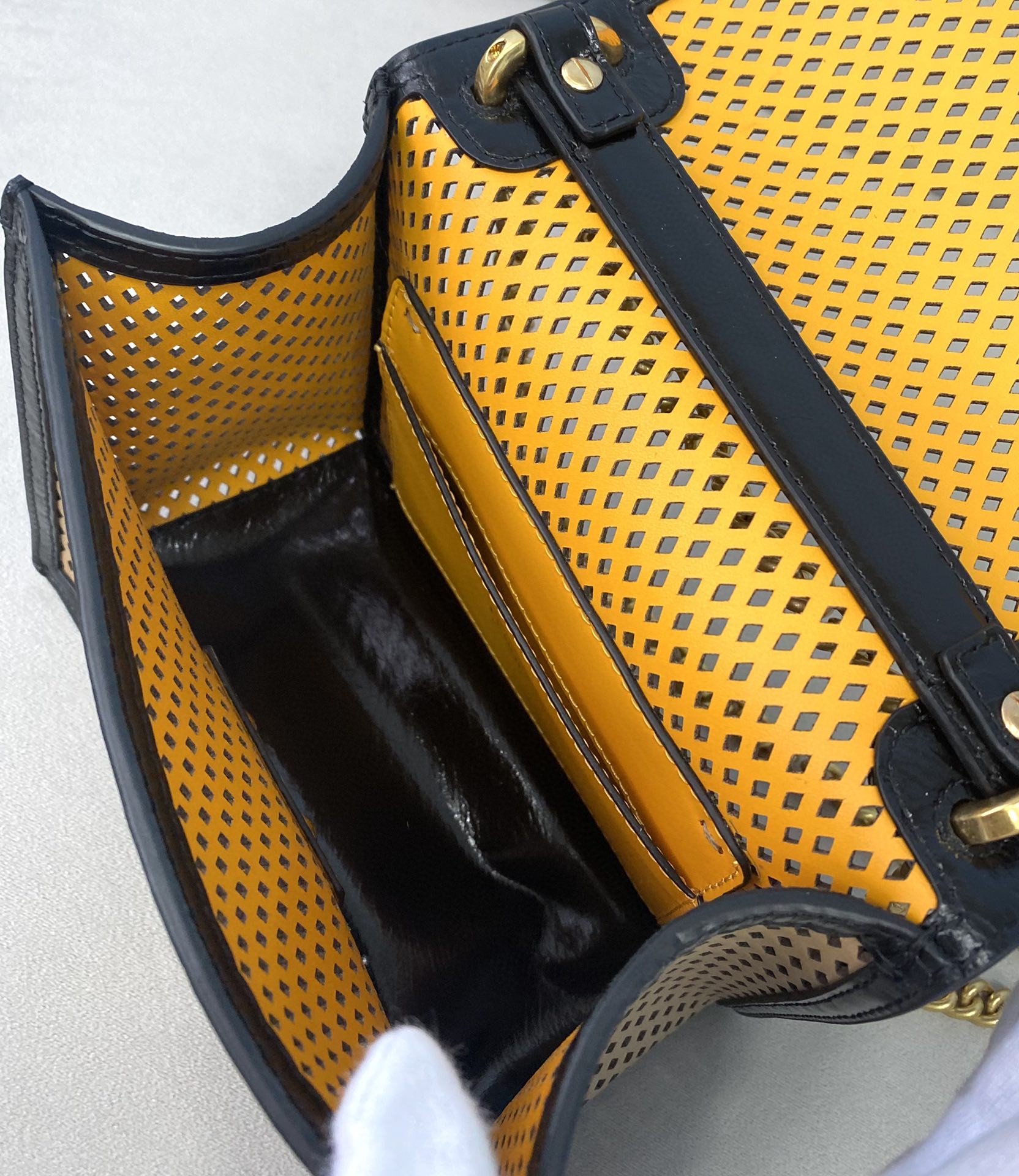 Fendi Small Kan U Black and Brown Bag For Woman 19cm/7.5in485 - Soul Replicas