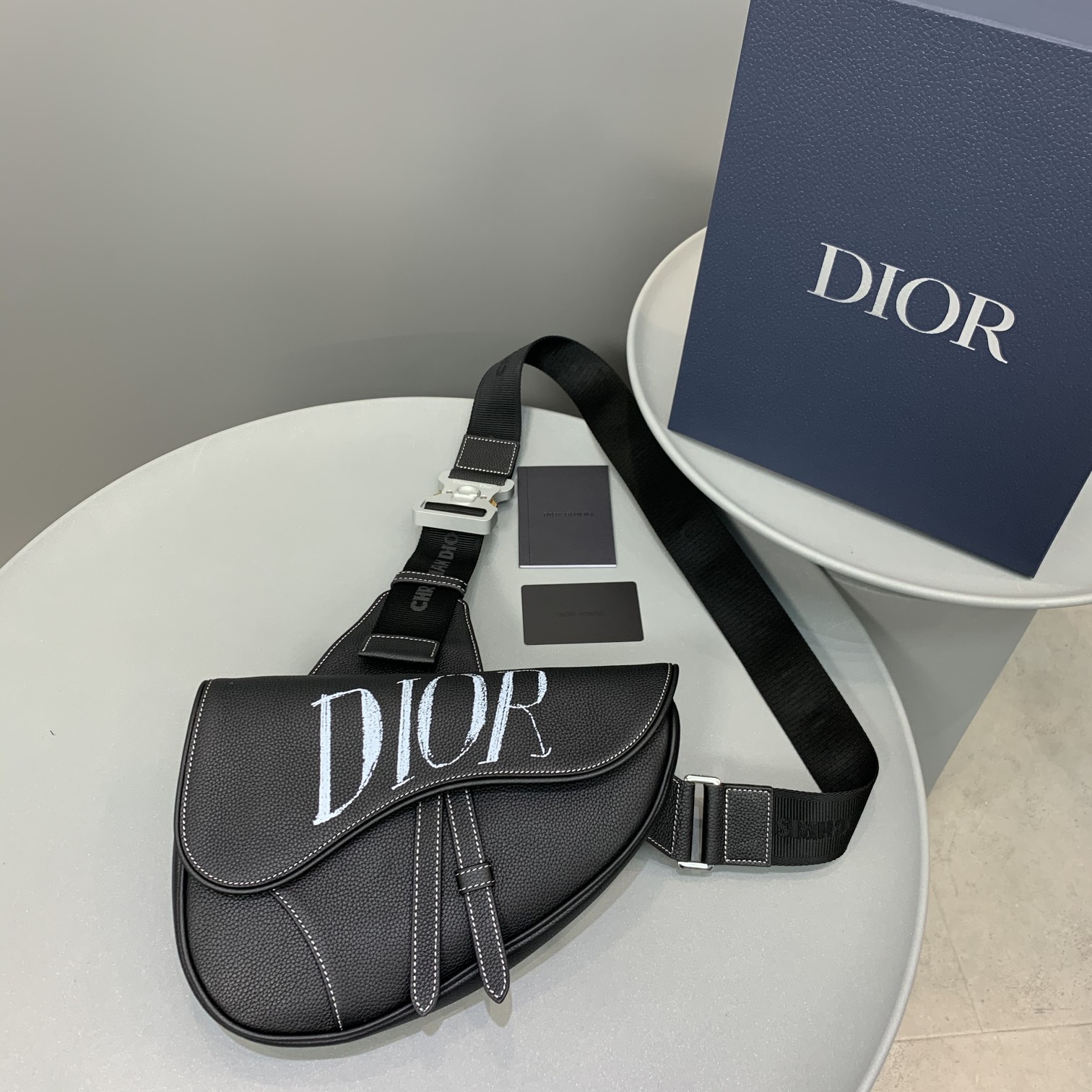 Christian Dior Saddle Bag Black For Women 10in/26cm CD - Soul Replicas