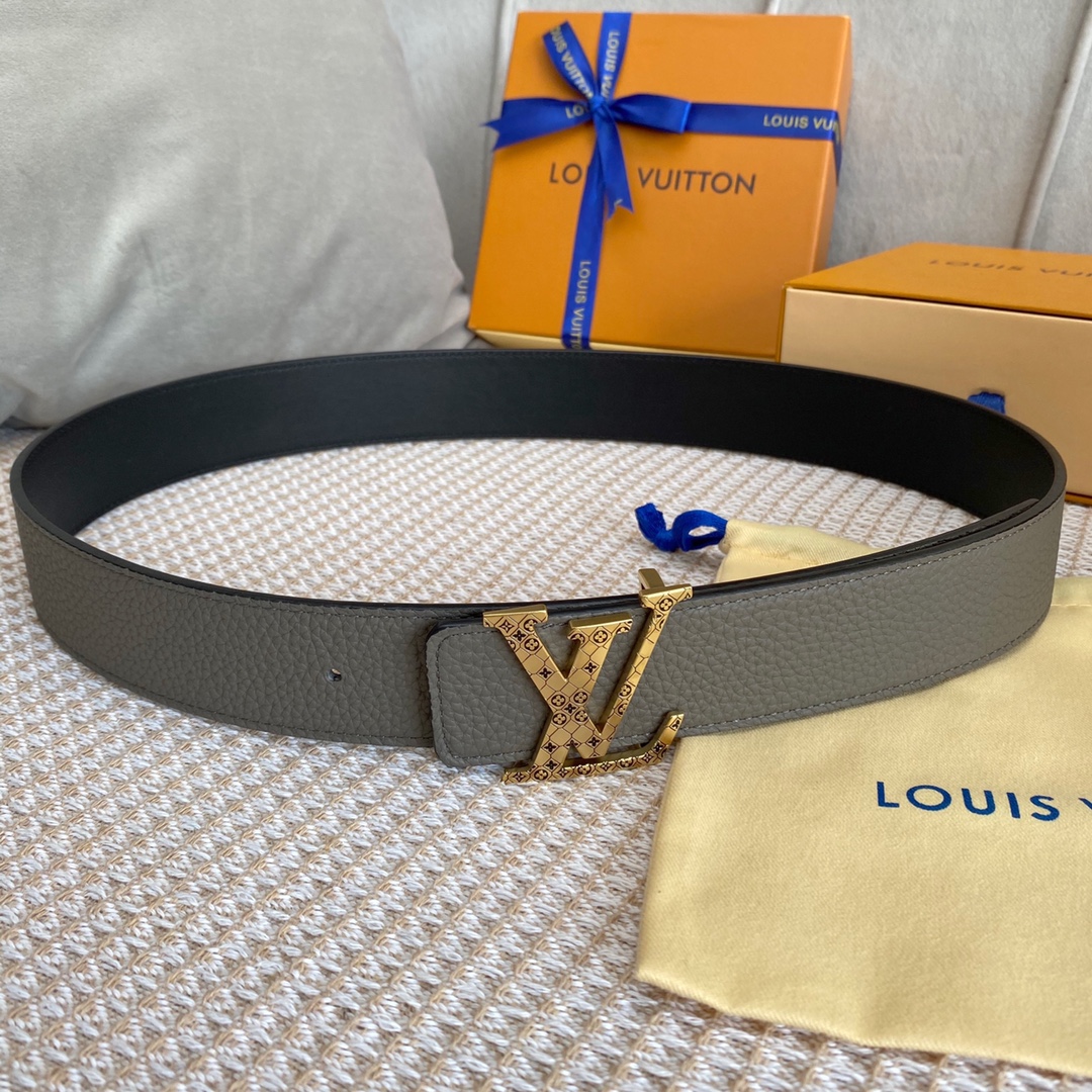 Louis Vuitton Iconic Reversible LV Belt Grey LV Women Belt - Soul Replicas