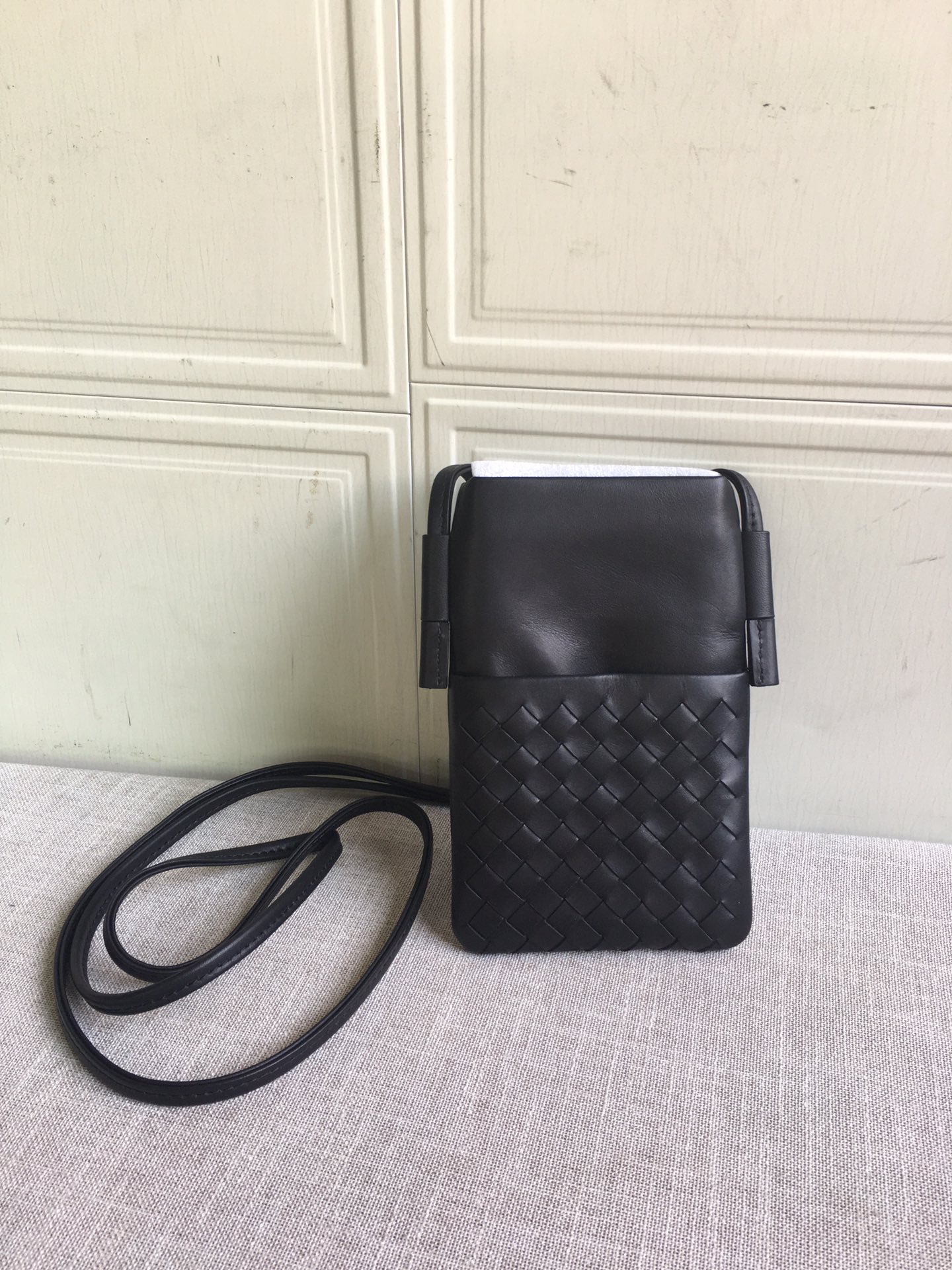 Bottega Veneta Zipped Card Case Shoulder Black. For Women. Women's Bags 7.4in/19cm - Soul Replicas