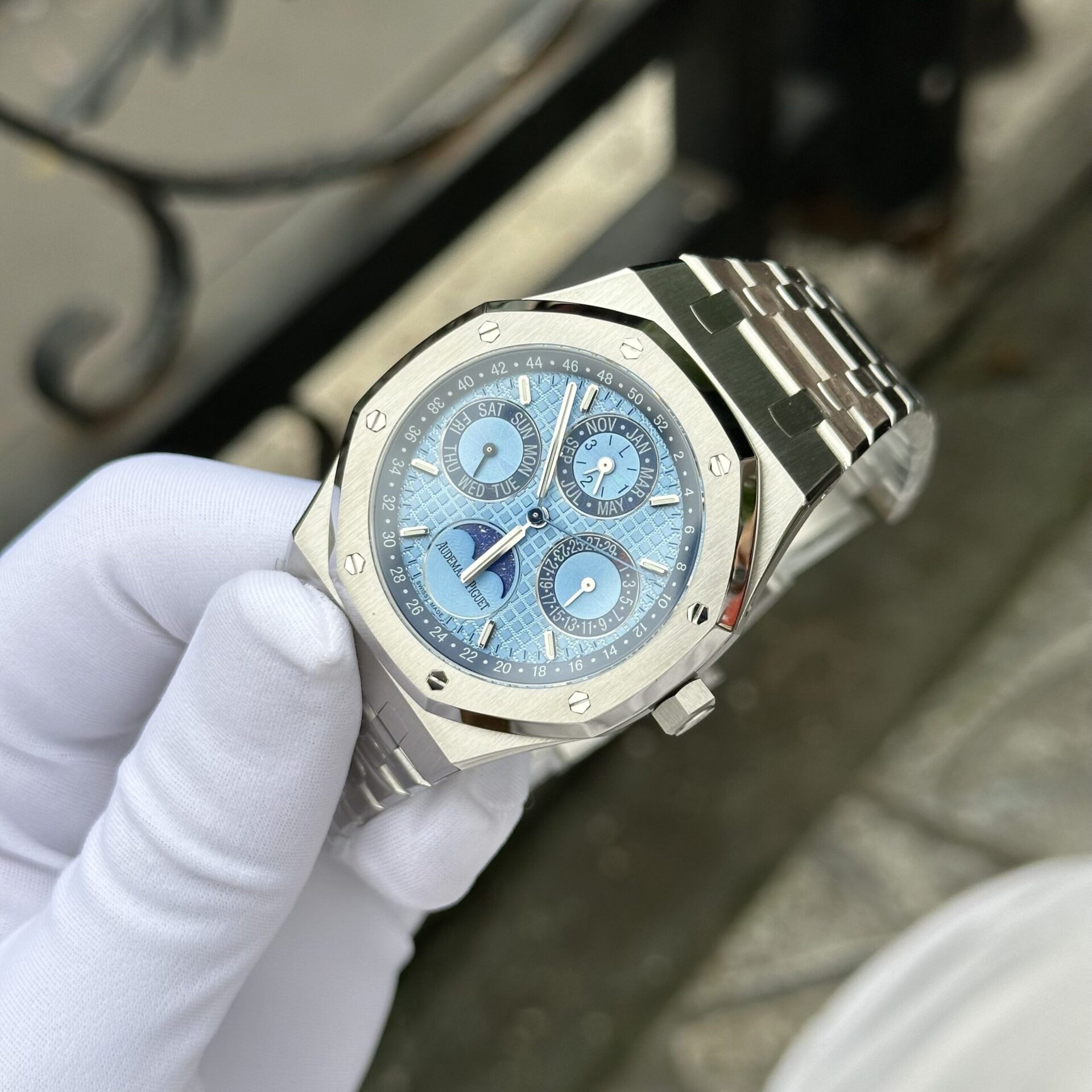 Audemars Piguet Royal Oak 26574ST Replica Watches Blue Dial 41mm - Soul Replicas