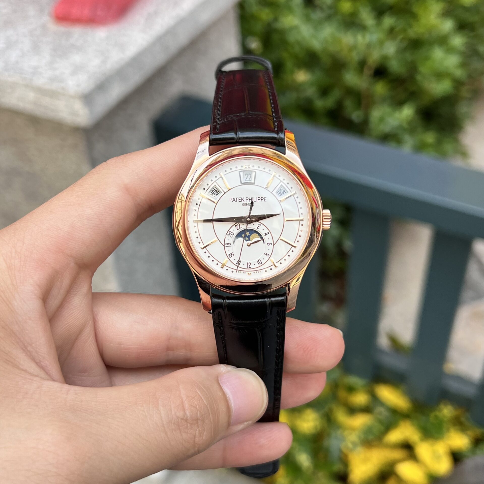 Patek Philippe 5205R 18K Rose Gold Wrapped Replica Watch 40mm - Soul Replicas