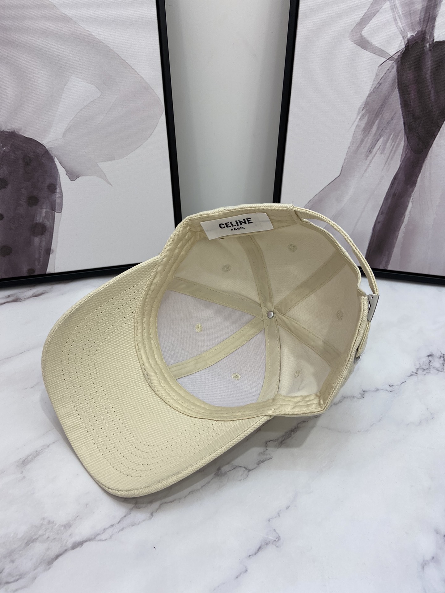 Celine Baseball Cap Cream Celine Cap - Soul Replicas