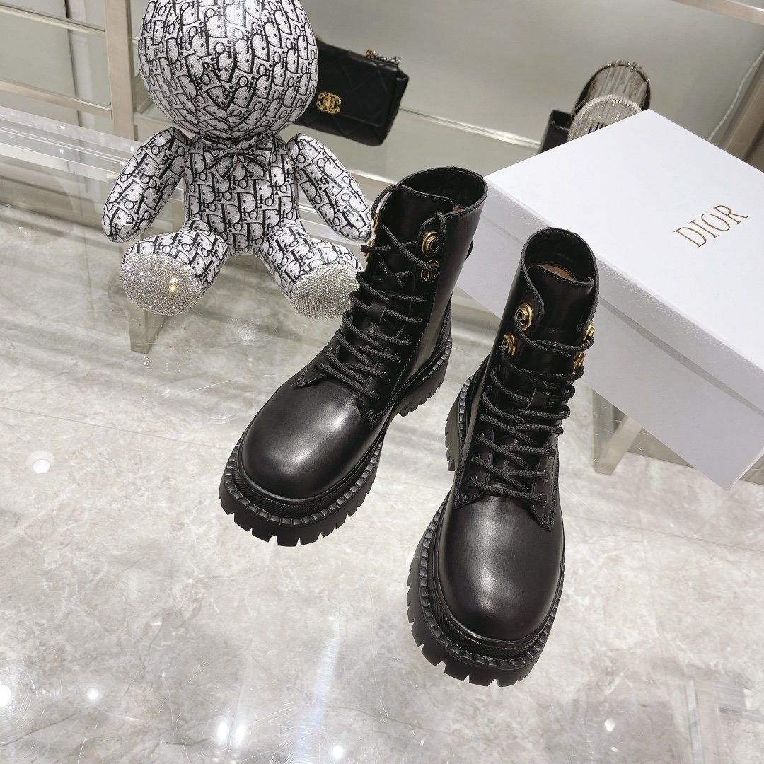 Christian Dior Expoler Boots Black For Women CD - Soul Replicas