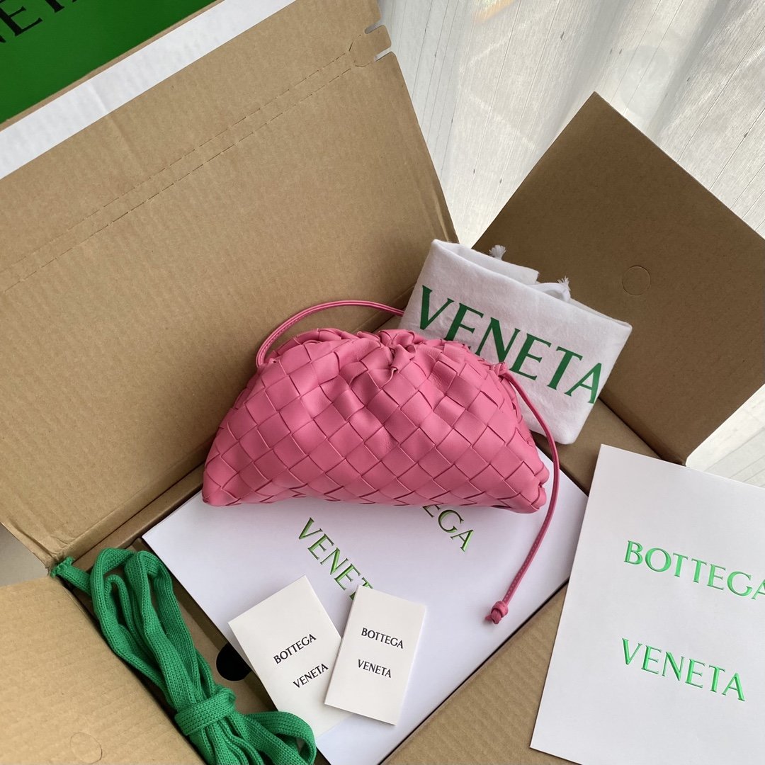 Bottega Veneta Mini Pouch Pink. For Women. Women-s Bags 8.6in/22cm - Soul Replicas
