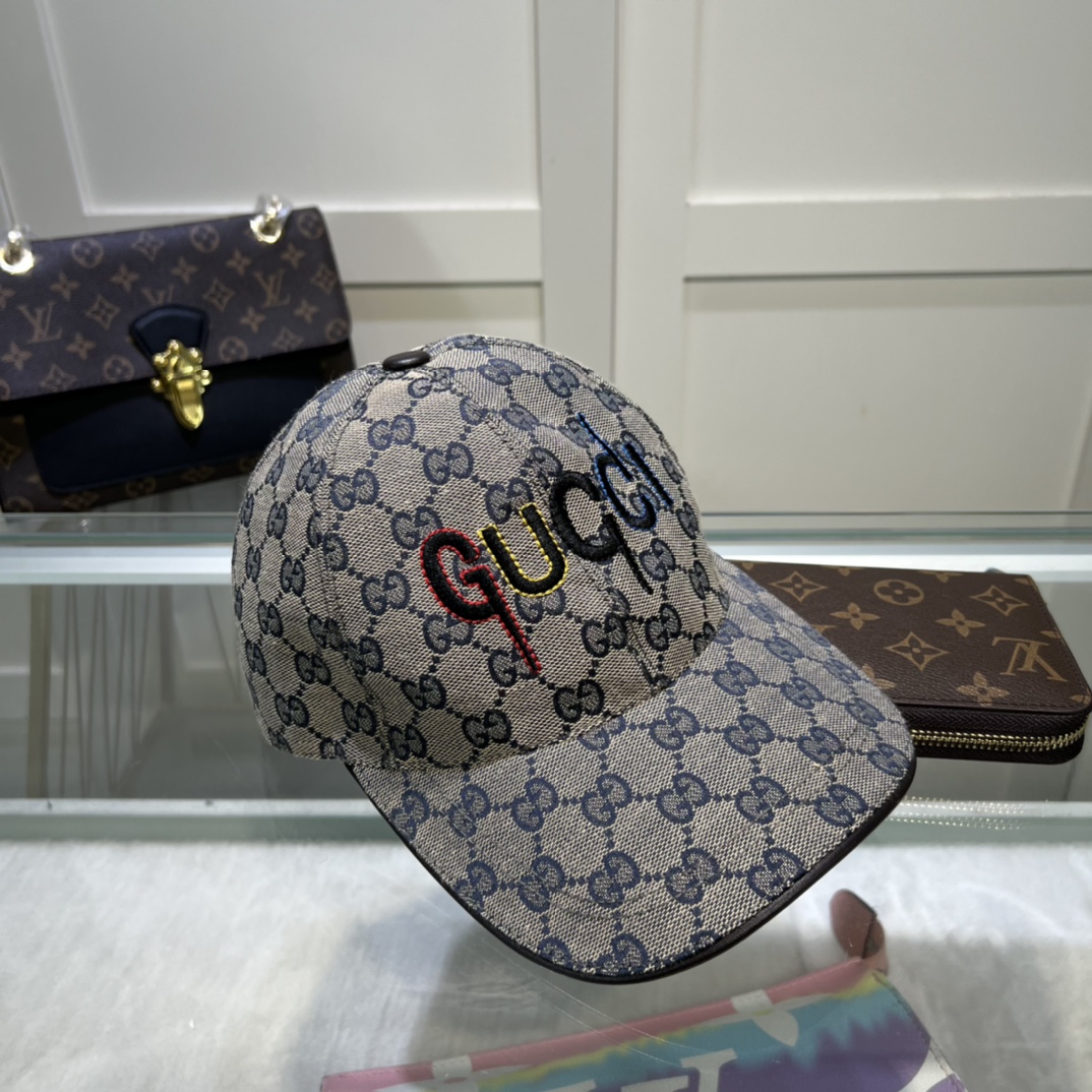 Gucci Canvas Baseball Hat Grey Gucci Hat - Soul Replicas
