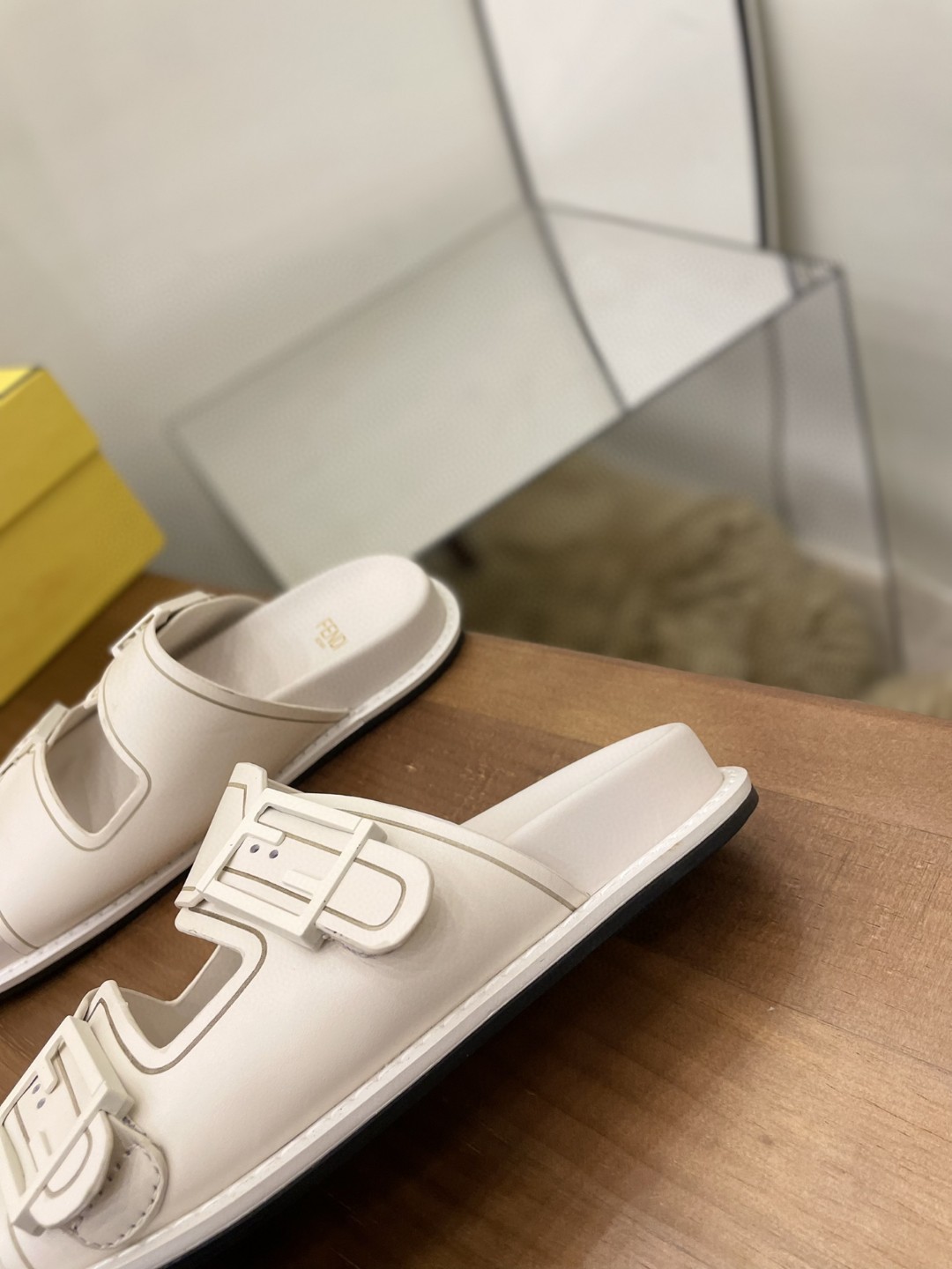 Fendi Feel Slides White For Women - Soul Replicas