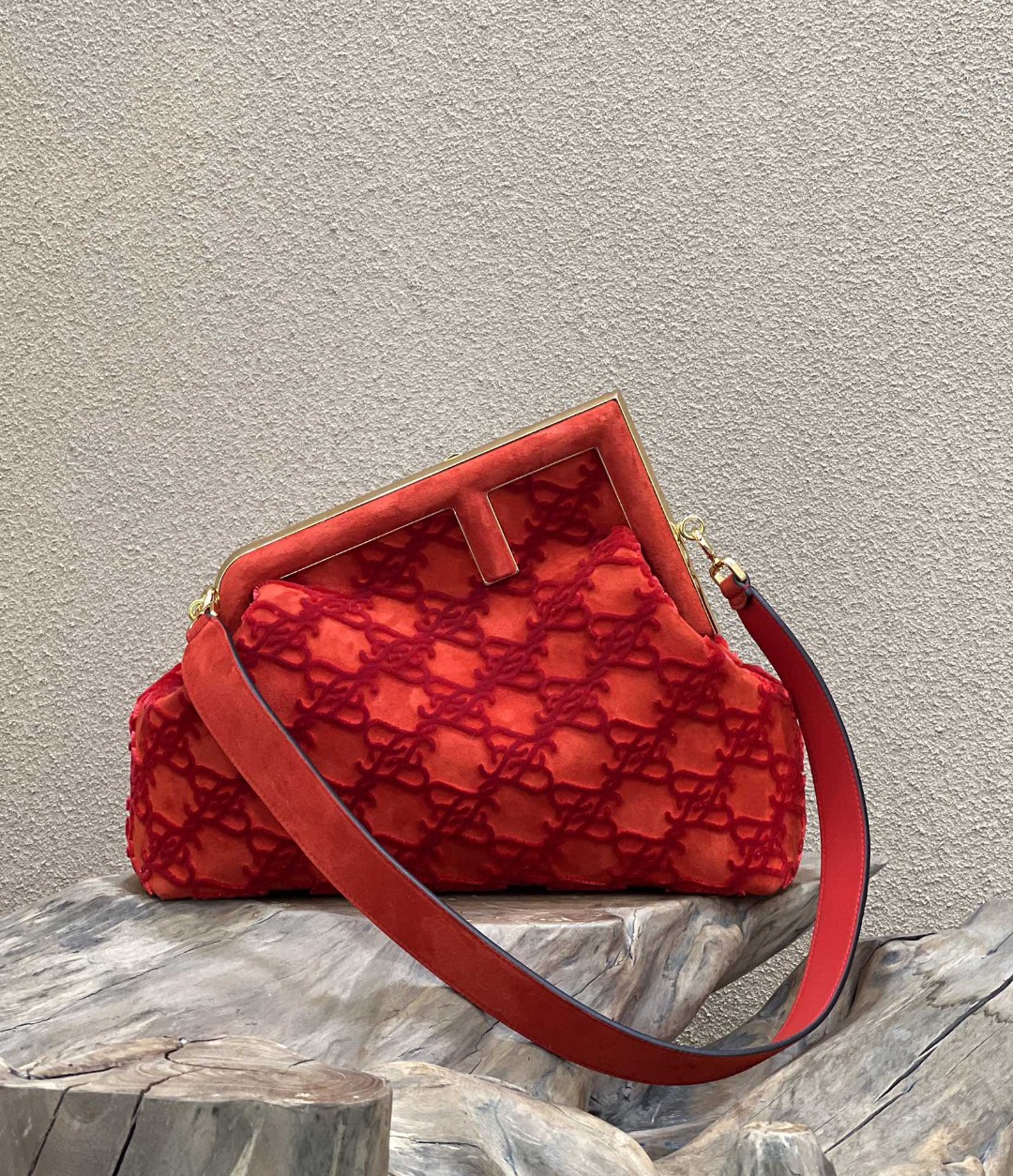 Fendi First Medium Red Bag For Woman 32.5cm/13in - Soul Replicas