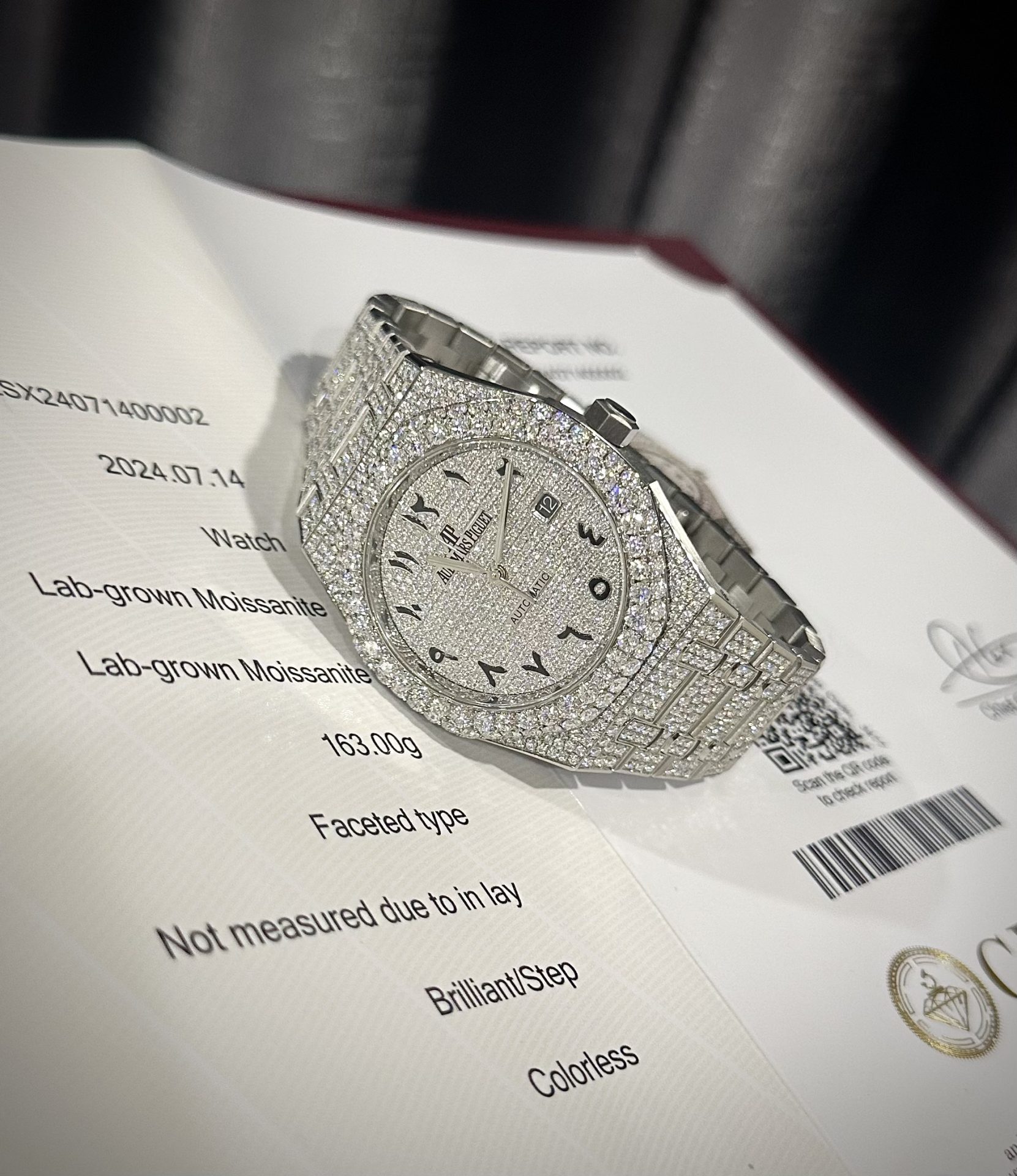 Audemars Piguet Best Replica Watch Royal Oak Custom Moissanite Diamonds 41mm - Soul Replicas