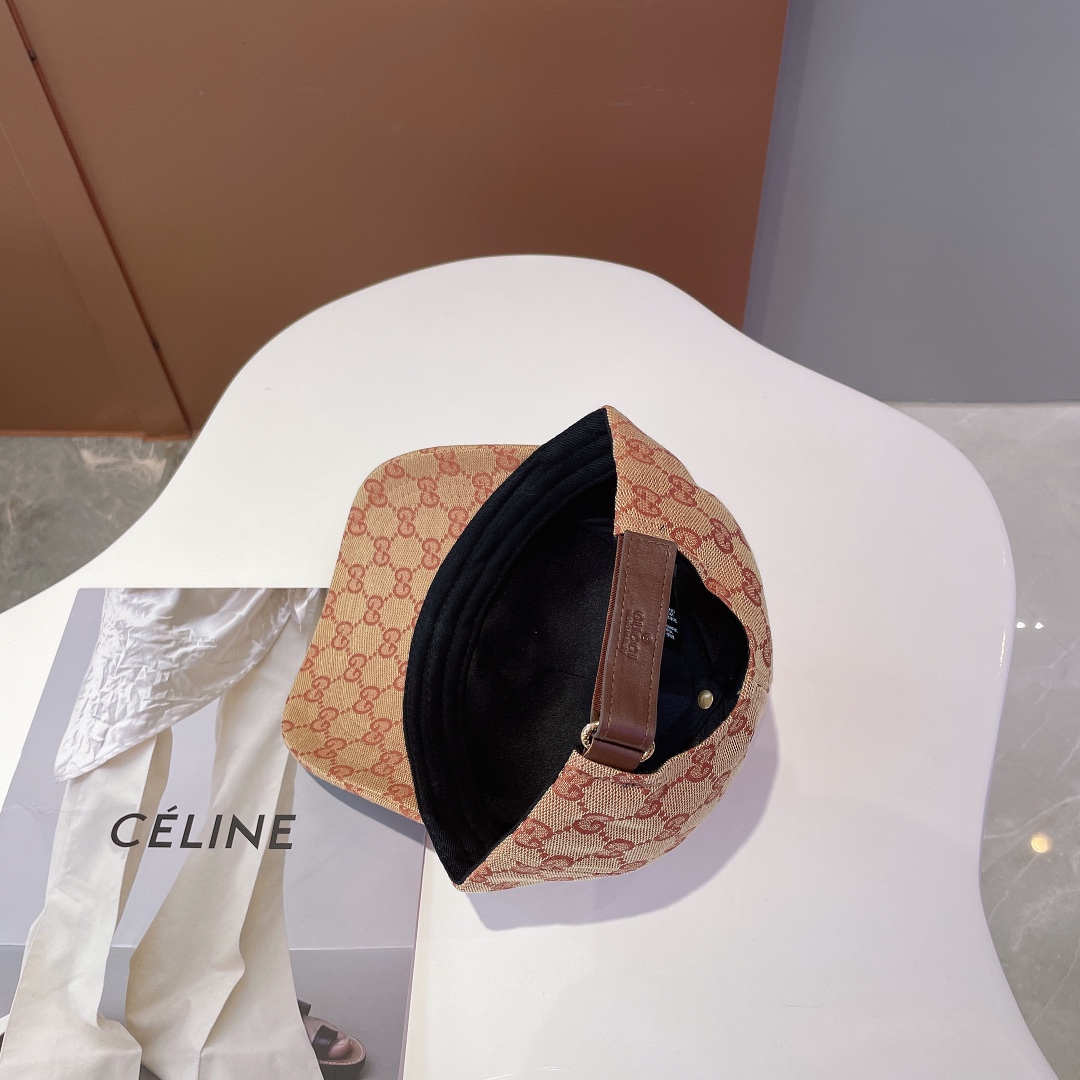 Gucci Canvas Baseball Hat With Horsebit Beige Gucci Hat - Soul Replicas