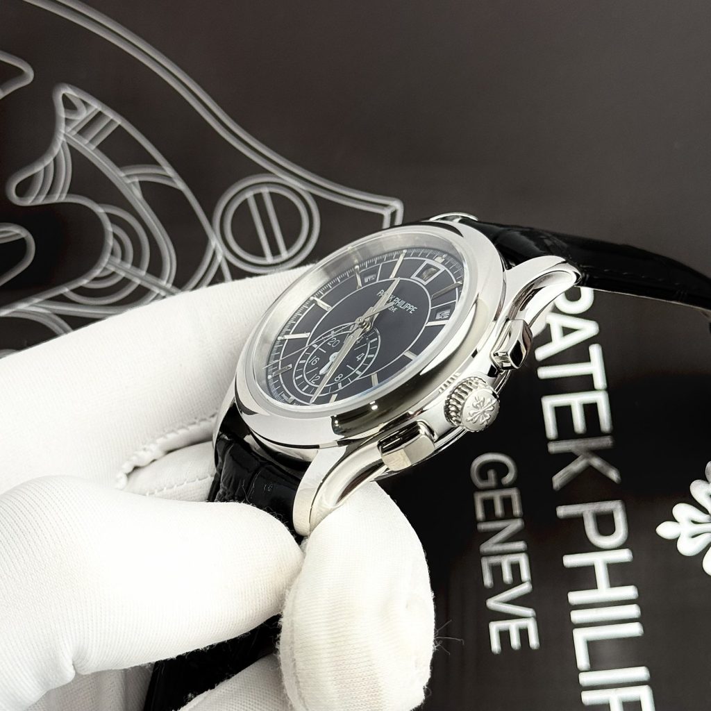 Patek Philippe Replica Watch Complications 5905G Dial Black 42mm - Soul Replicas