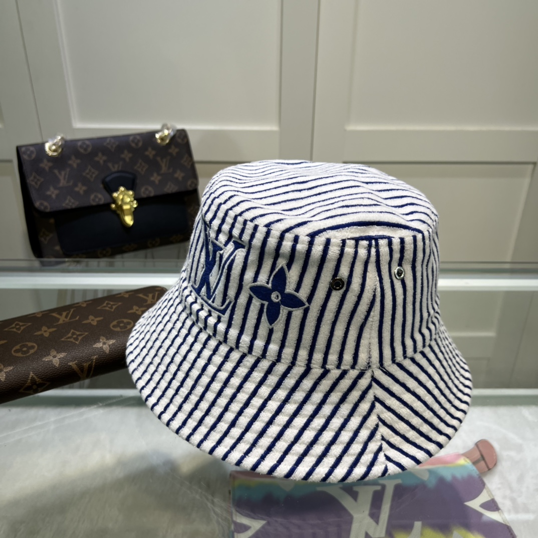 Louis Vuitton Graphical Bucket Hat White LV Cap M77622 - Soul Replicas