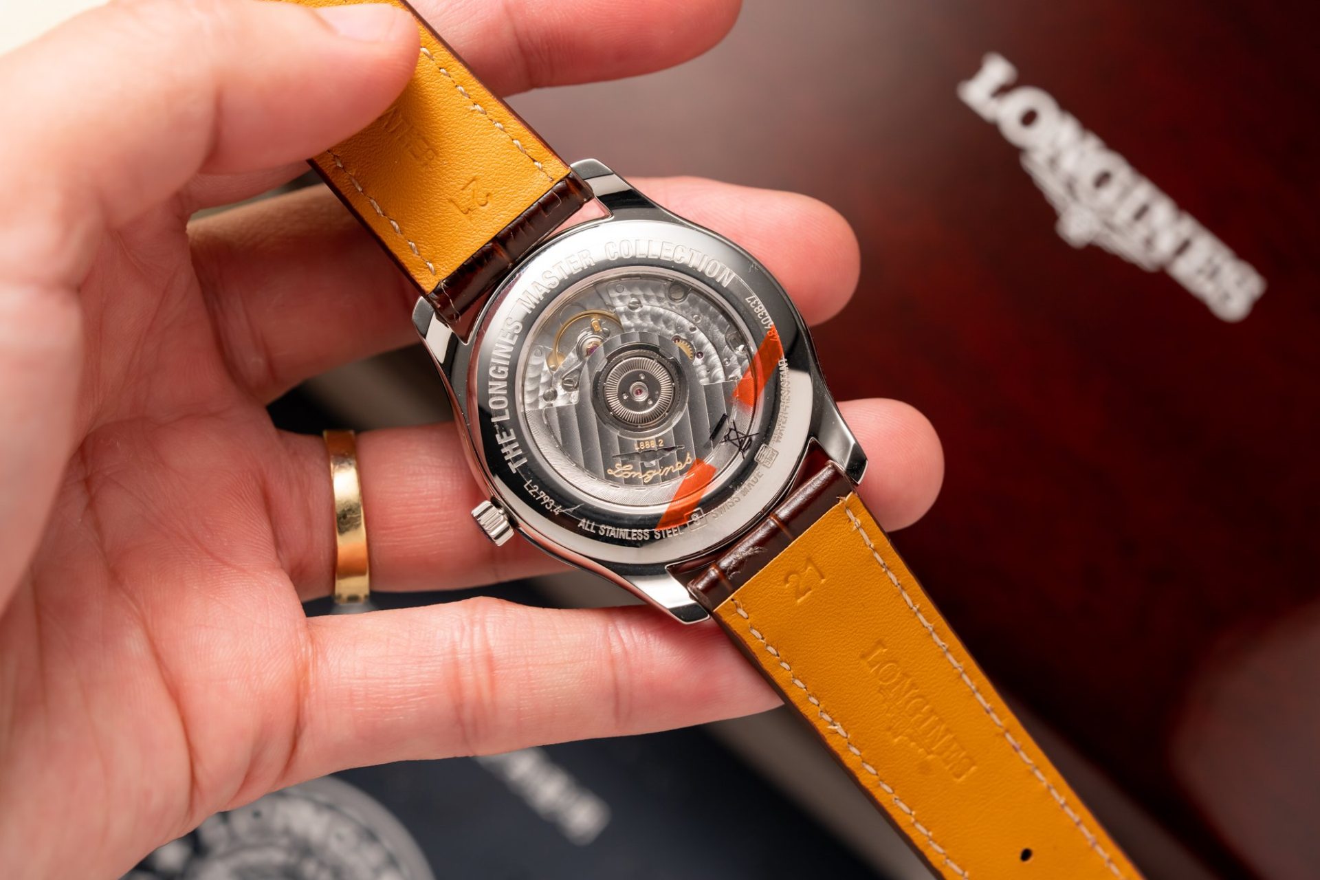 Longines Replica Watches Master Collection L2.628.5.78.7 White Dial Leather Strap 38.5mm - Soul Replicas