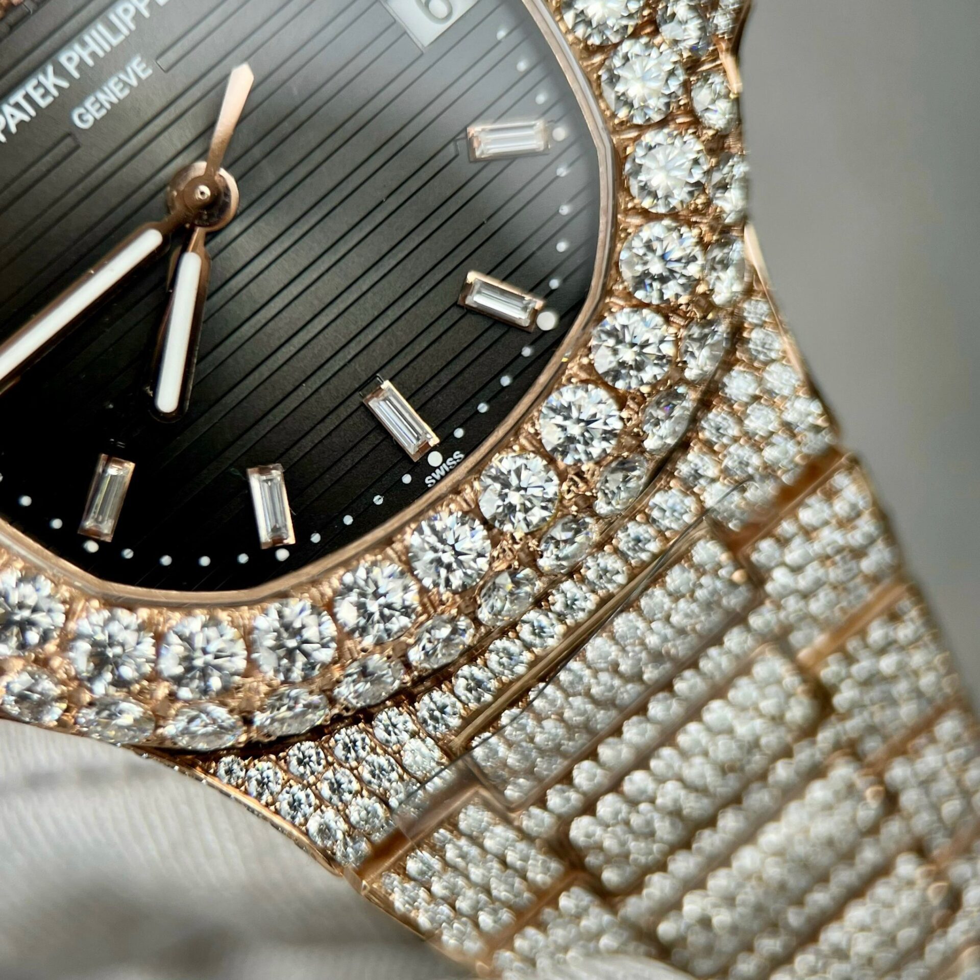 Patek Philippe 5711 Replica Watch With Moissanite Diamond Refined 3K 40mm - Soul Replicas