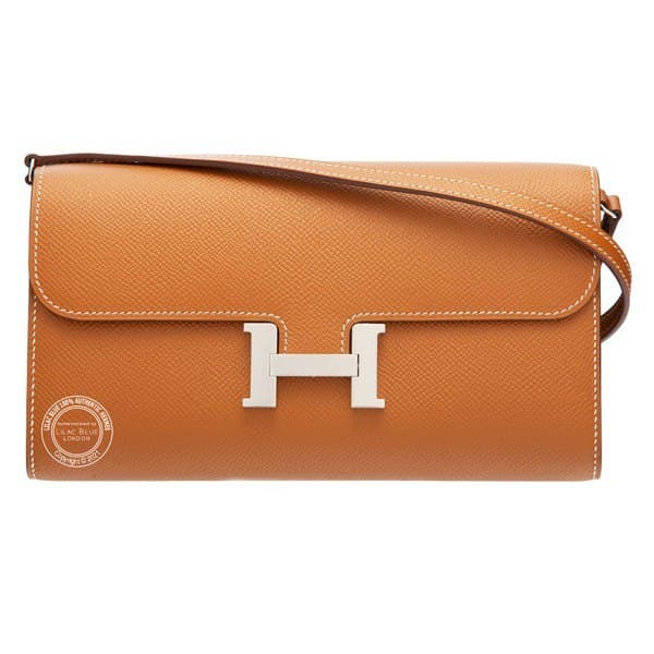 Hermes Constance Epsom Long To Go Wallet Brown For Women. Women's Wallet 8.1in/21cm - Soul Replicas