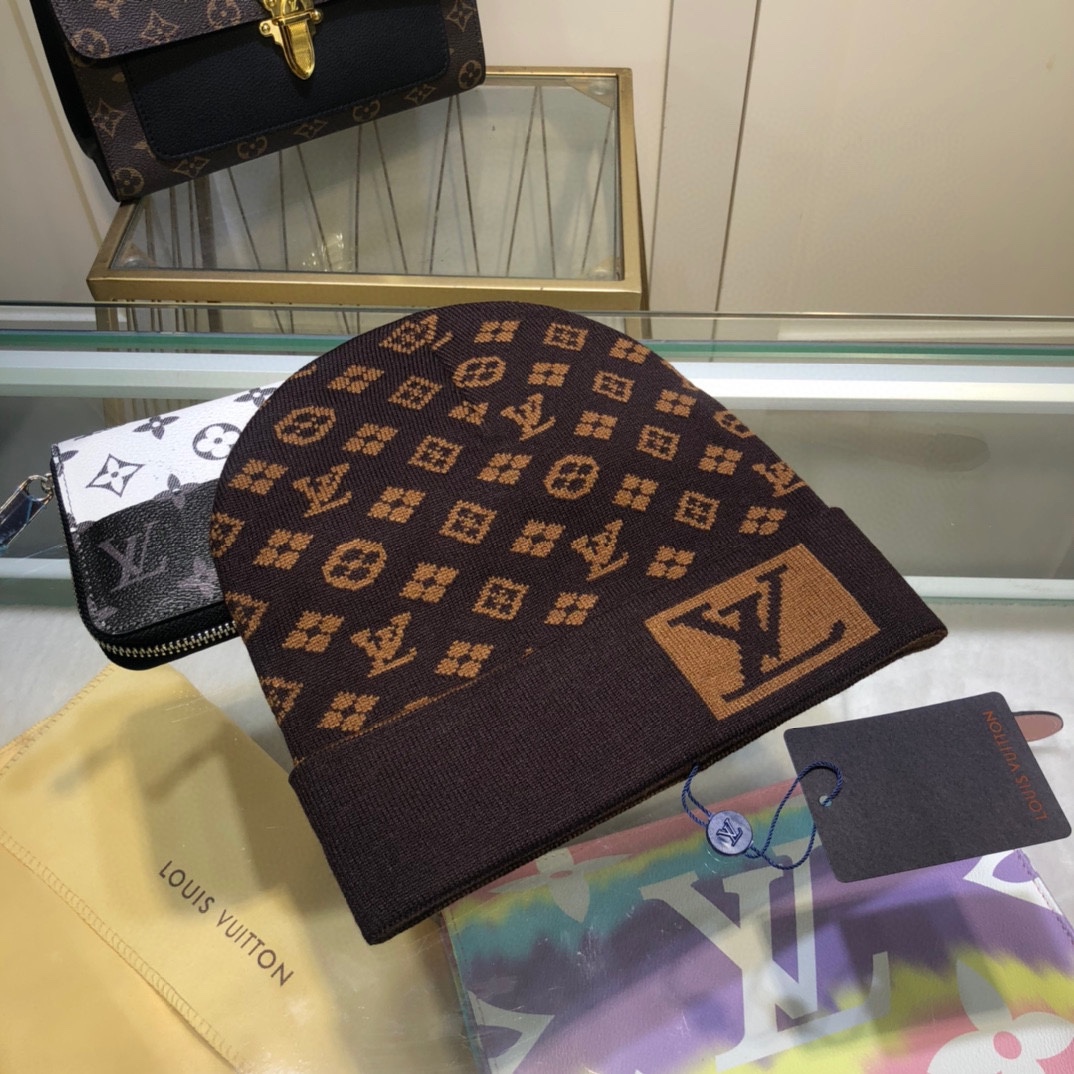 Louis Vuitton Beanie In Brown LV Headwear - Soul Replicas
