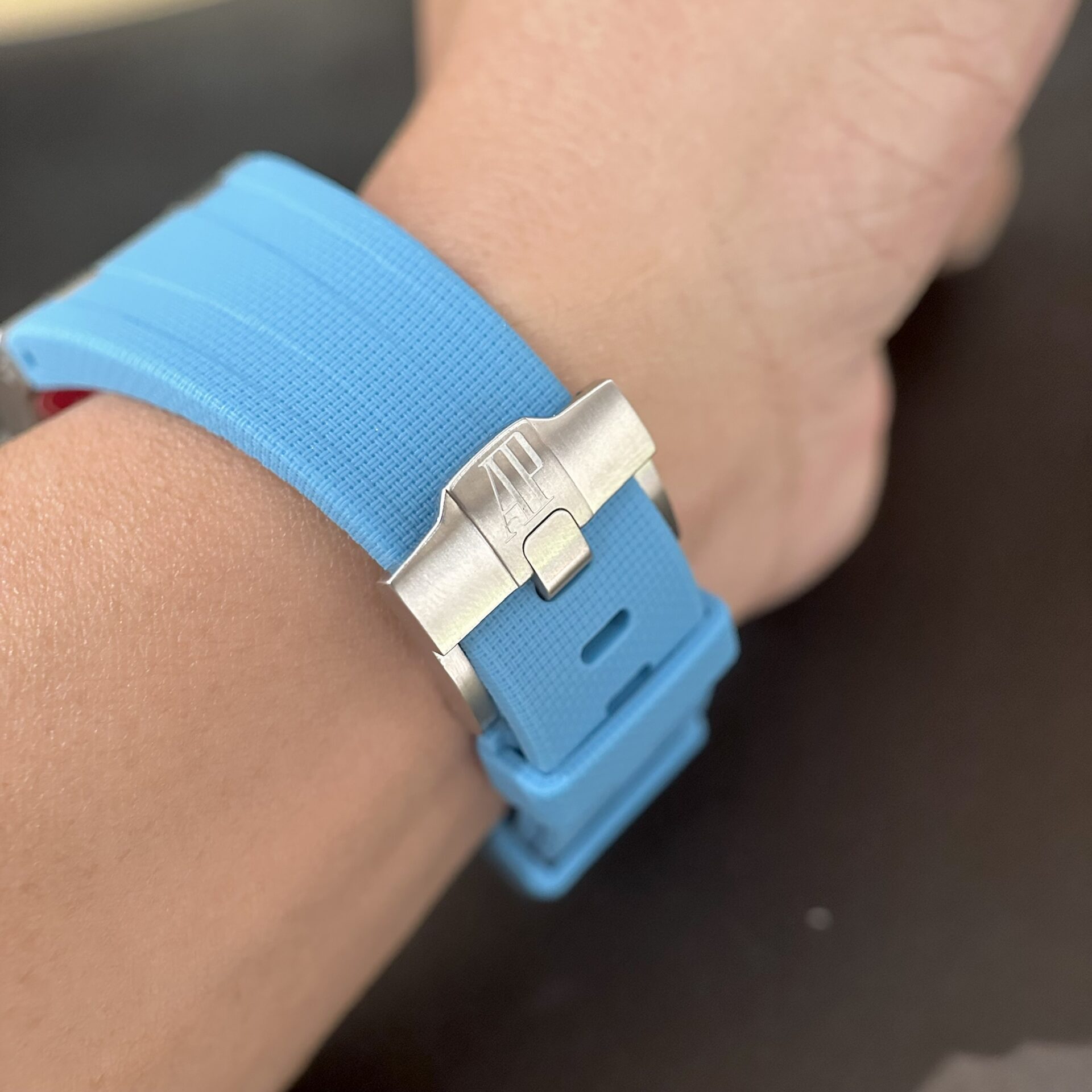 Audemars Piguet Best Replica Watch Royal Oak Offshore 26238ST Blue Rubber Strap 42mm - Soul Replicas