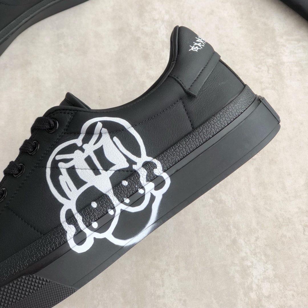 Givenchy City Sport Sneakers With Tag Effect Dog Print Black For Men GVC - Soul Replicas