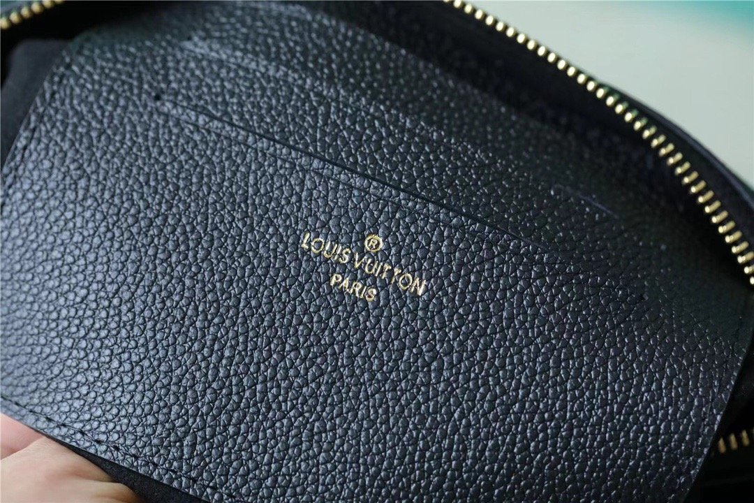 Louis Vuitton Double Zip Pochette Monogram Empreinte Black For Women. Women-s Handbags. Shoulder and Crossbody Bags 7.9in/20cm LV M68568 - Soul Replicas