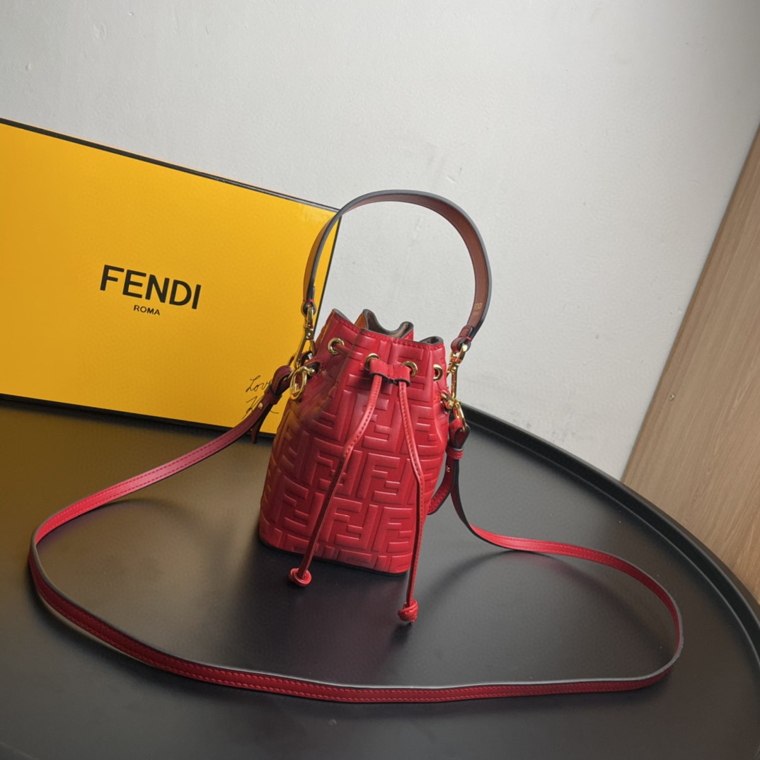 Fendi Mon Tresor Red Mini Bag For Woman 18cm/7in - Soul Replicas