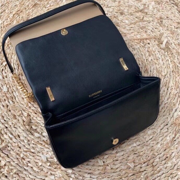 Burberry Quilted Medium Lola Bag Monogram Black For Women. Women-s Bags 11in/28cm 80217011 - Soul Replicas