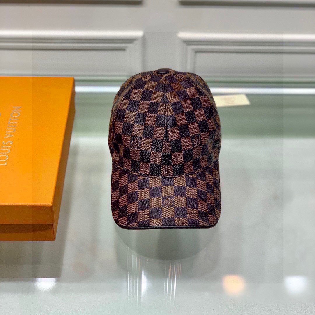 Louis Vuitton LV Get Ready Cap Damier Brown LV Cap - Soul Replicas