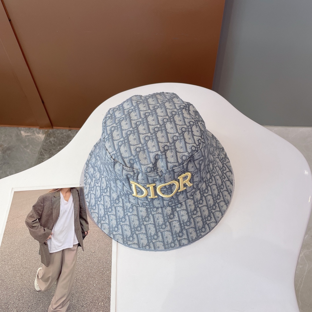 Christian Dior Jack Dior Bucket Hat Grey Hat - Soul Replicas