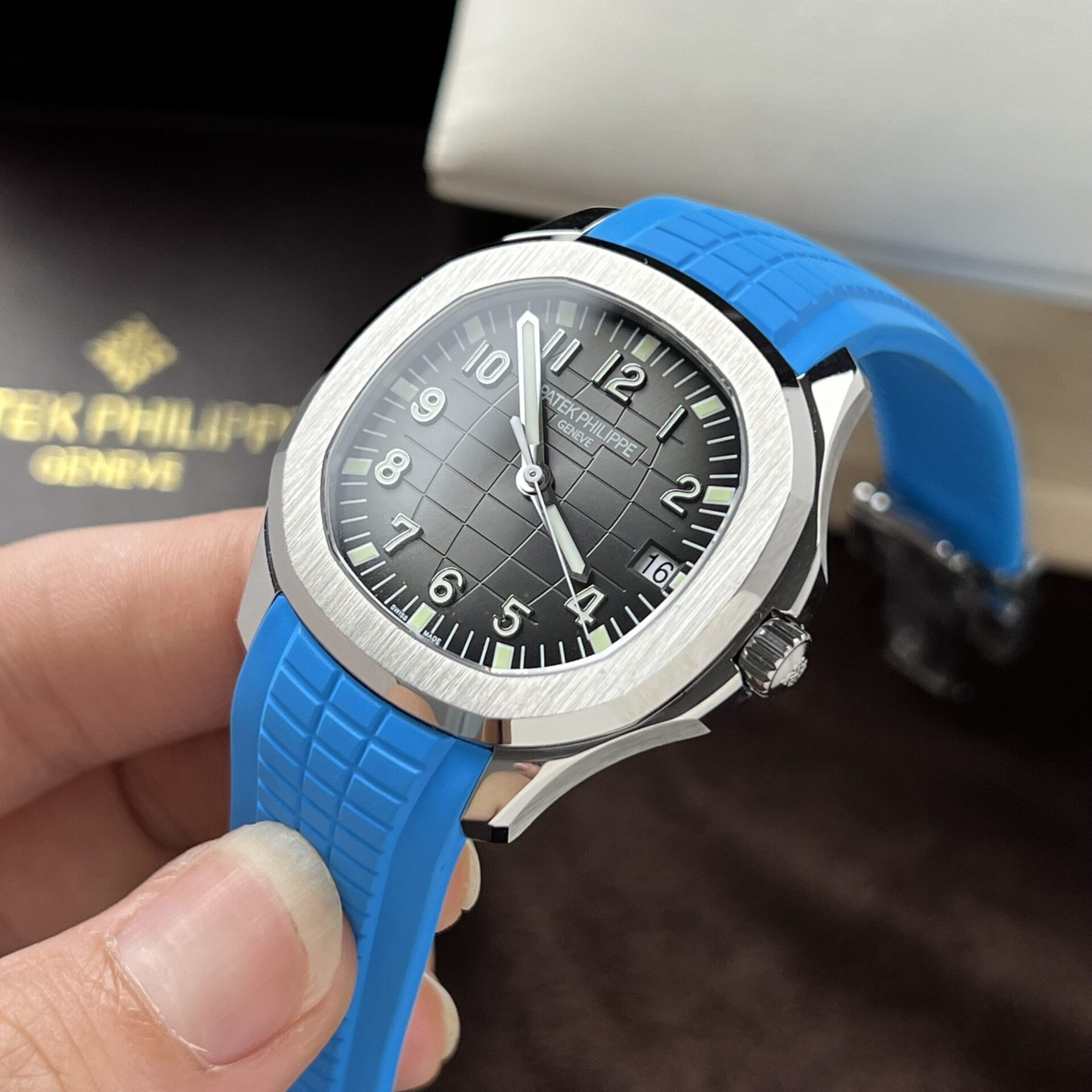 Patek Philippe Replica Watches 5167A Blue Rubber Strap 3K Factory 40mm - Soul Replicas