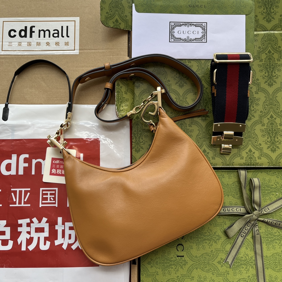 Gucci Atache Small Shoulder Bag Brown For Women. Women-s Bags 9in/23cm Gucci - Soul Replicas