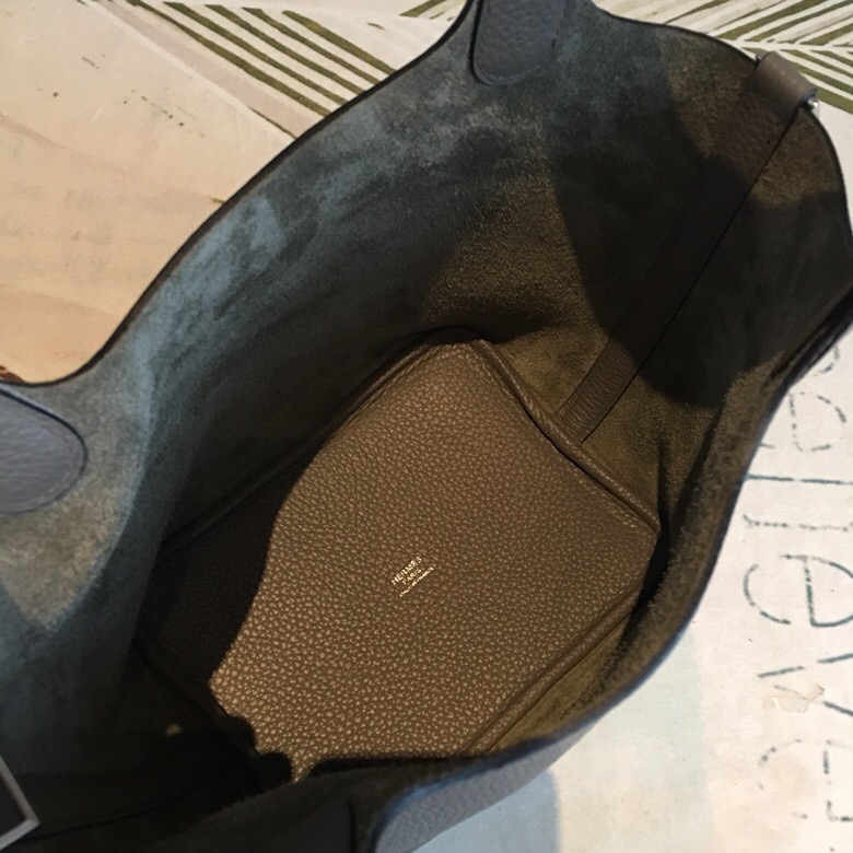 Hermes Picotin Lock 18 Grey Clemence Palladium Hardware For Women 7.5in/19cm - Soul Replicas