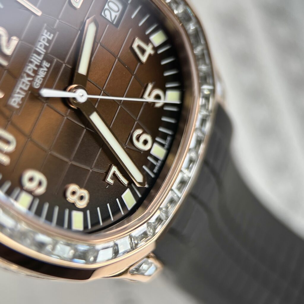 Patek Philippe Aquanaut 5167R Replica Watch Gold Wrapped Moissanite 40mm - Soul Replicas