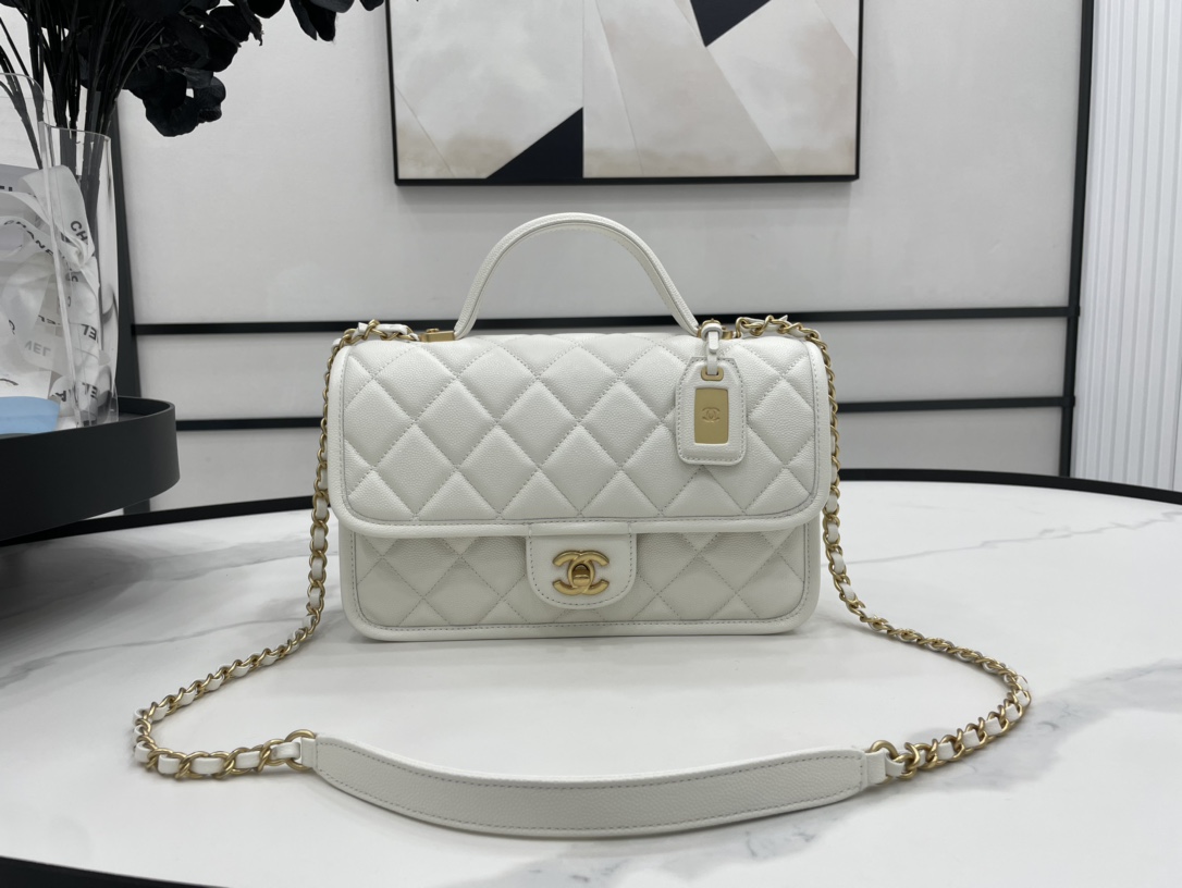 Chanel AS3653 22K Bag White For Women. Women-s Bags 9.8in/25cm - Soul Replicas
