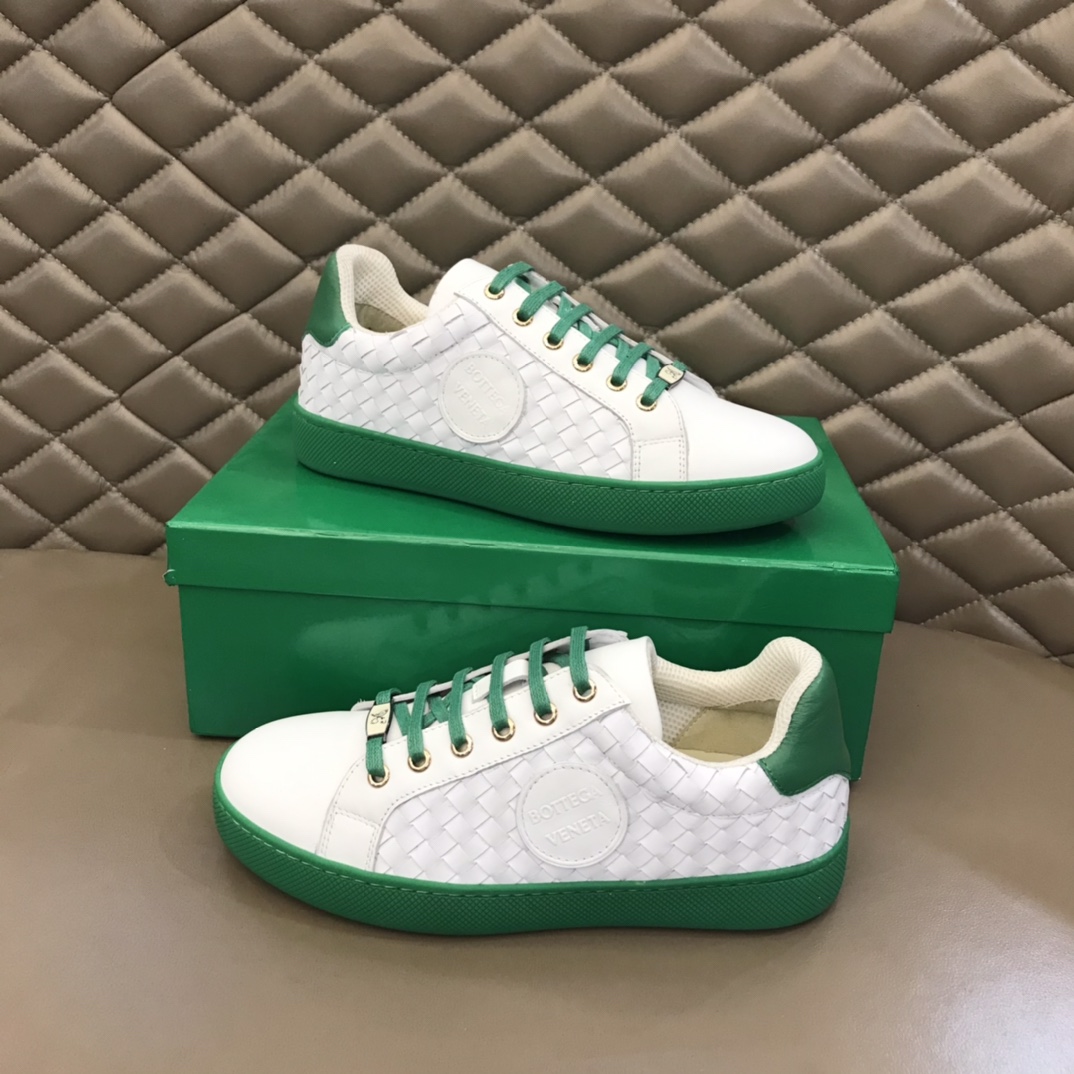 Bottega Veneta Men's Sneakers White And Green For Men 85024 - Soul Replicas