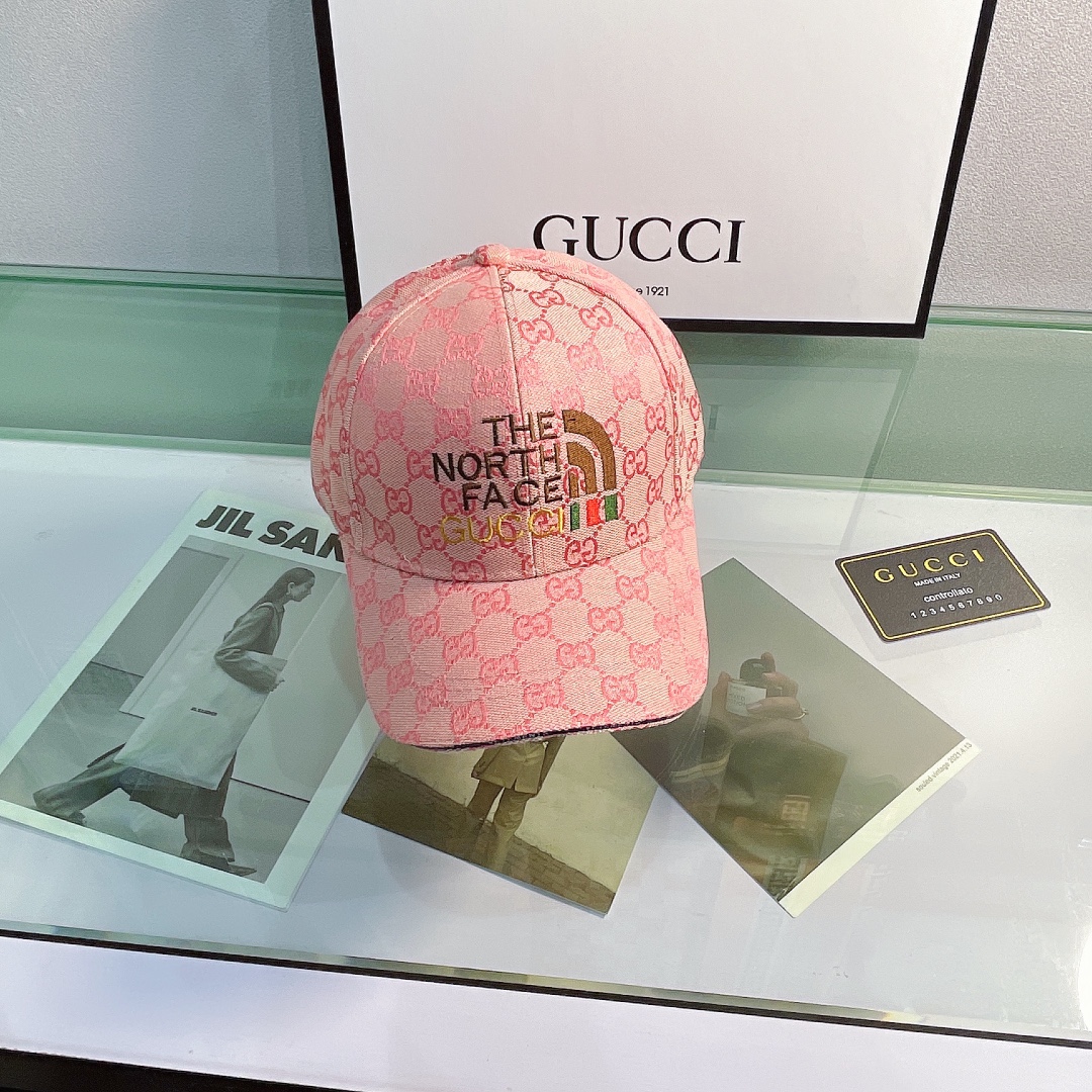 Gucci Canvas Baseball Cap Pink - Soul Replicas